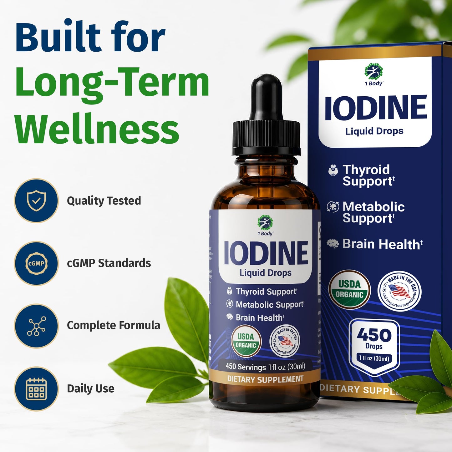 1 Body Potassium Iodide Capsules, 60 Count