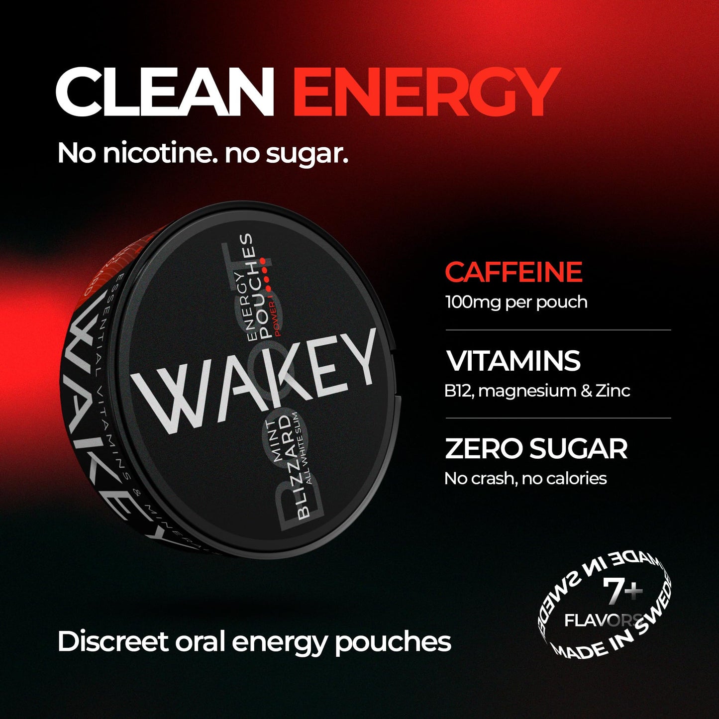 Wakey Energy Pouches Caplet 3 Pack