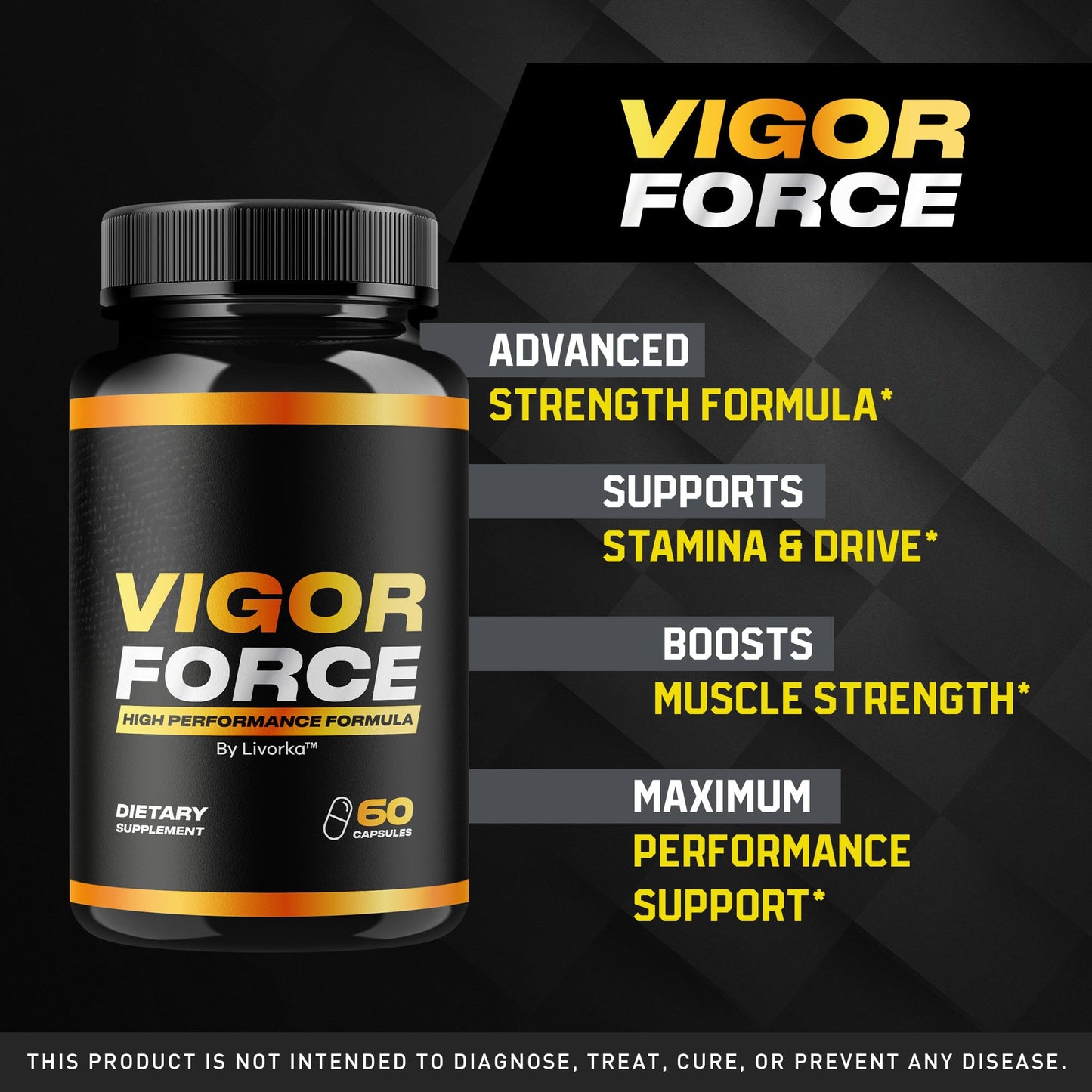 LIVORKA Vigor Force for Men Capsules, 180 Capsules