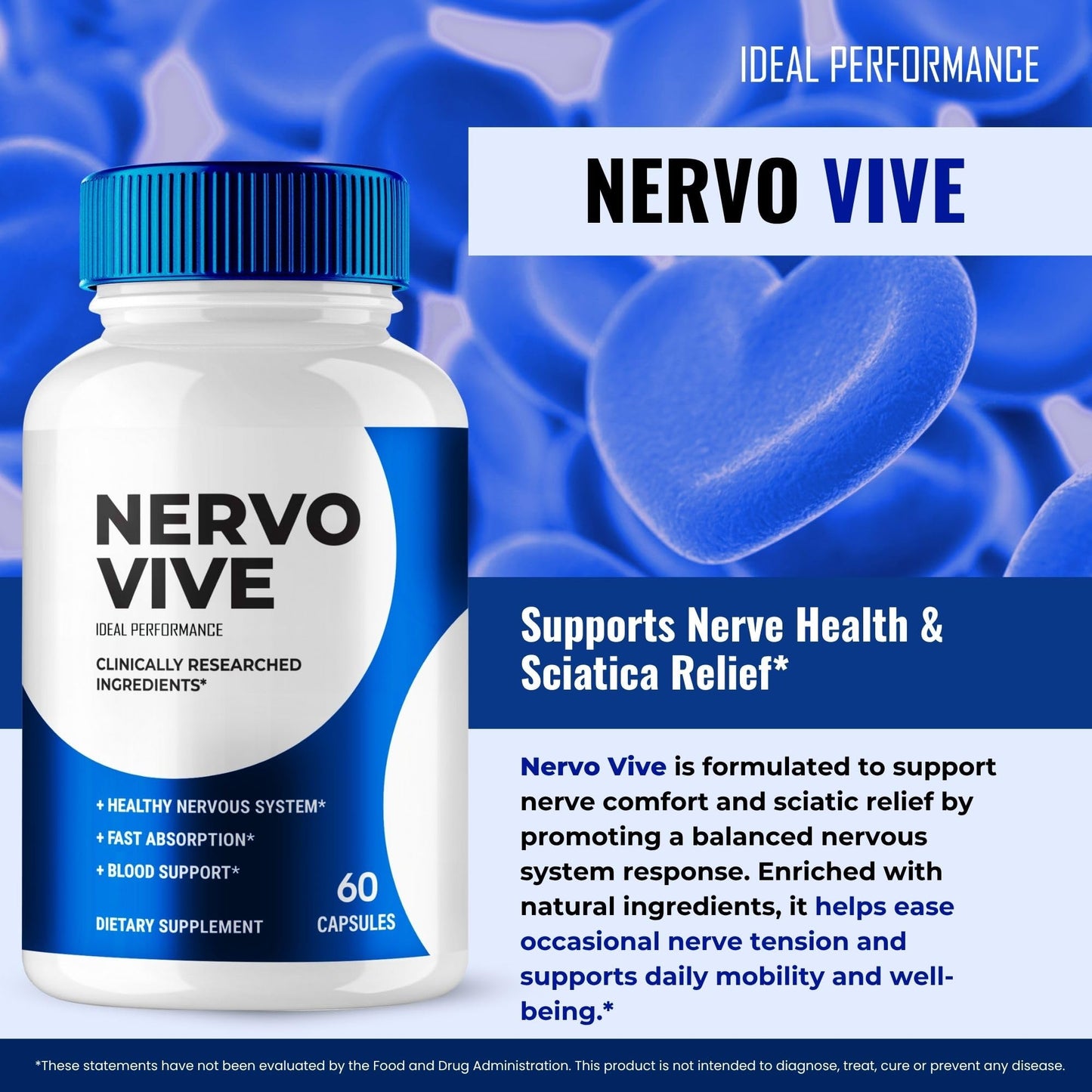 IDEAL PERFORMANCE NervoVive 60 Capsules