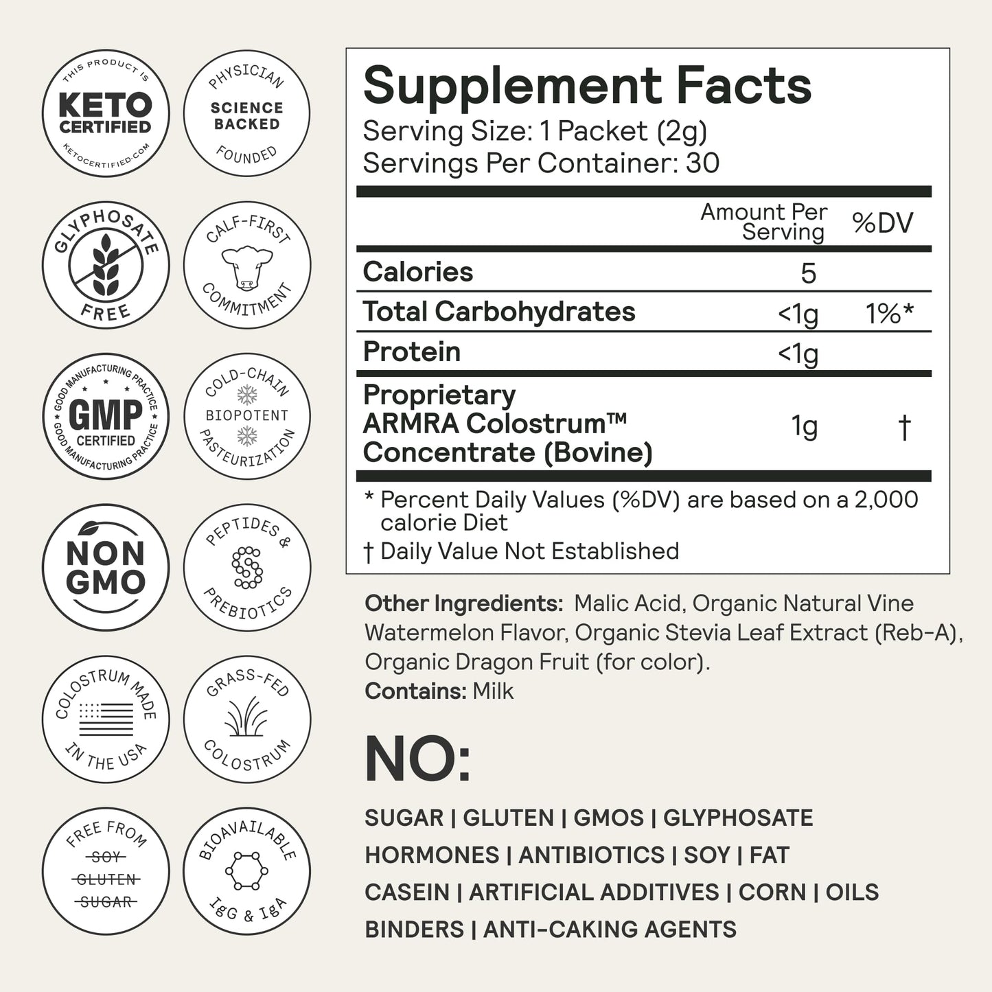ARMRA Colostrum Powder 2-Pack 30 Servings