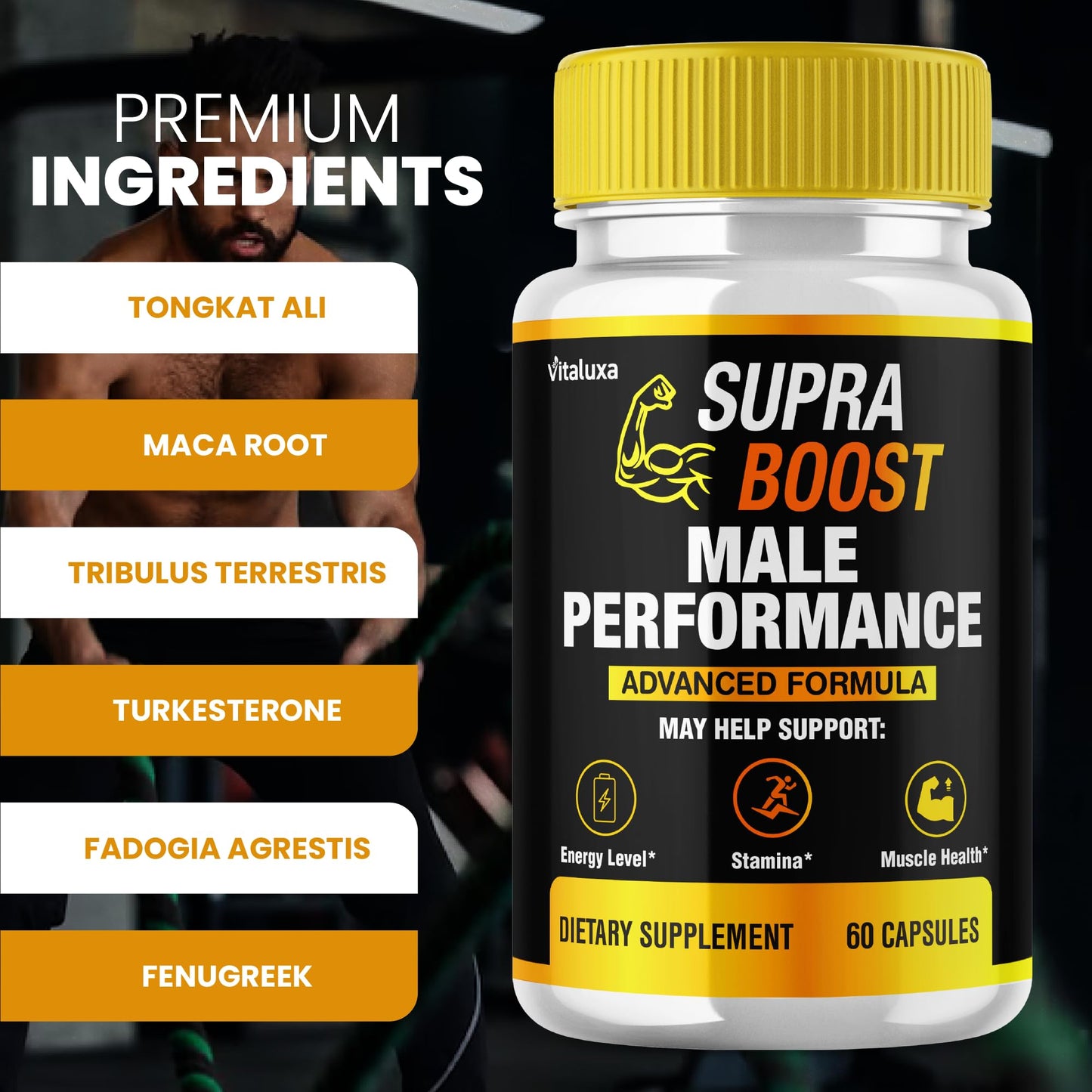 Vitaluxa Supra Boost Capsules 60 Count