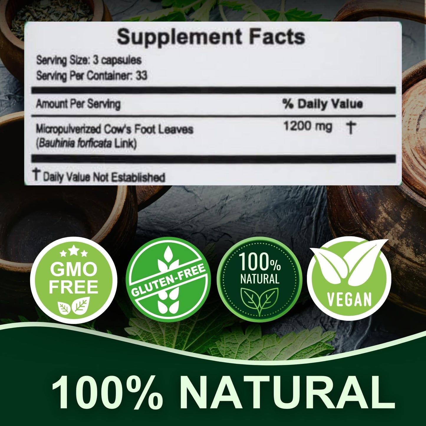 Hanan Pata de Vaca Capsules 100 Count