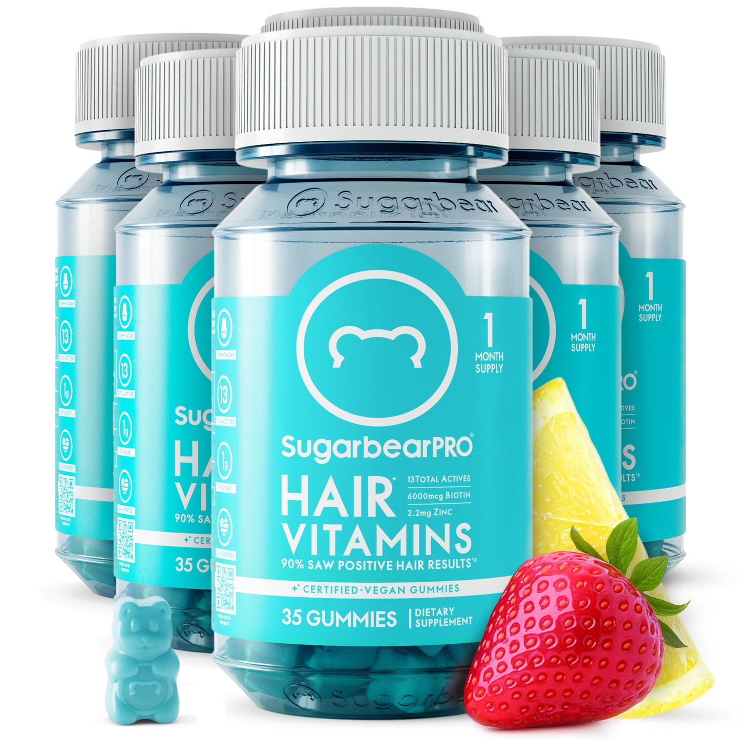 SugarBearHair SugarBearPro Hair Vitamin Gummies 186 Count