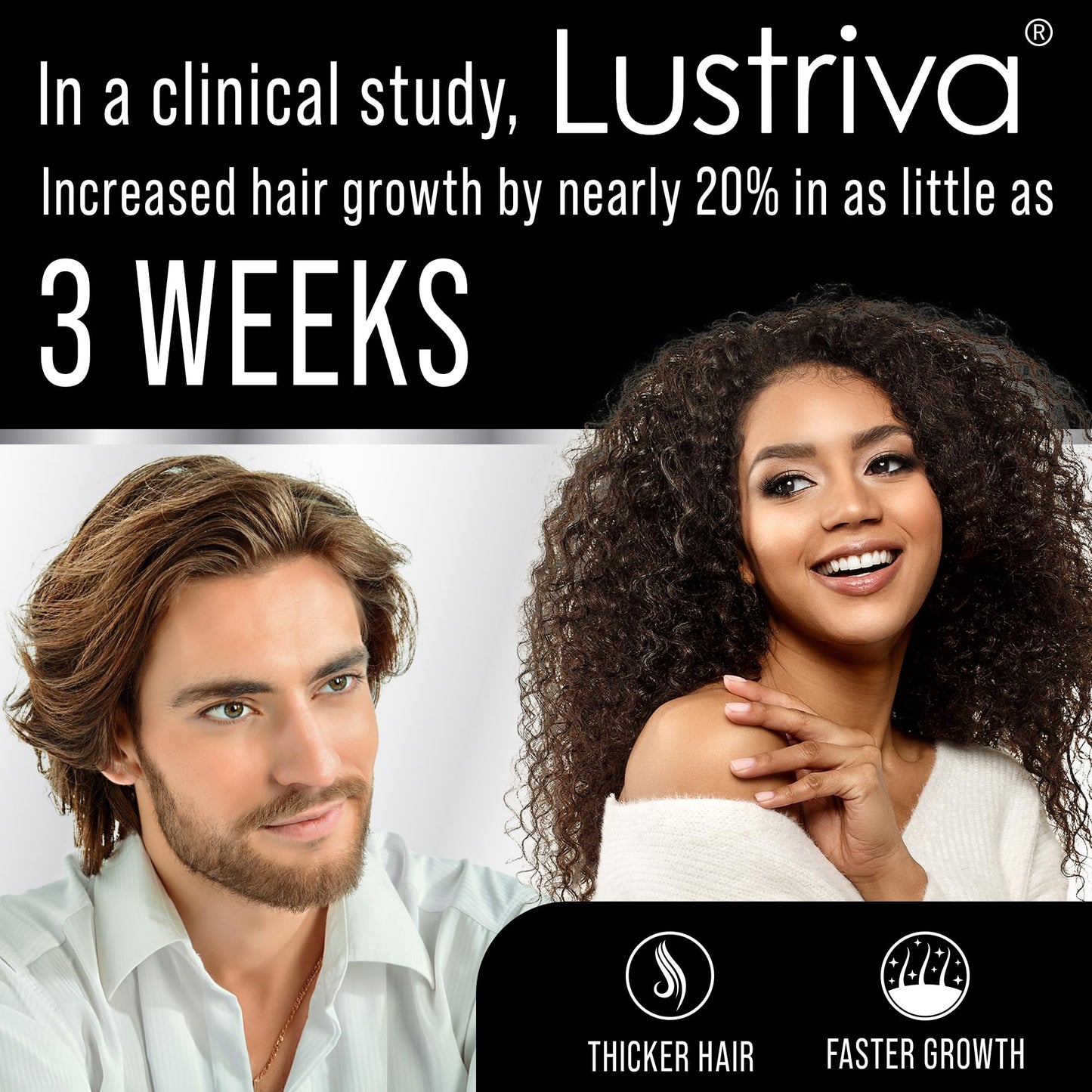 Hair Thickness Maximizer Lustriva Hair Growth Supplement Capsules, 30 Capsules