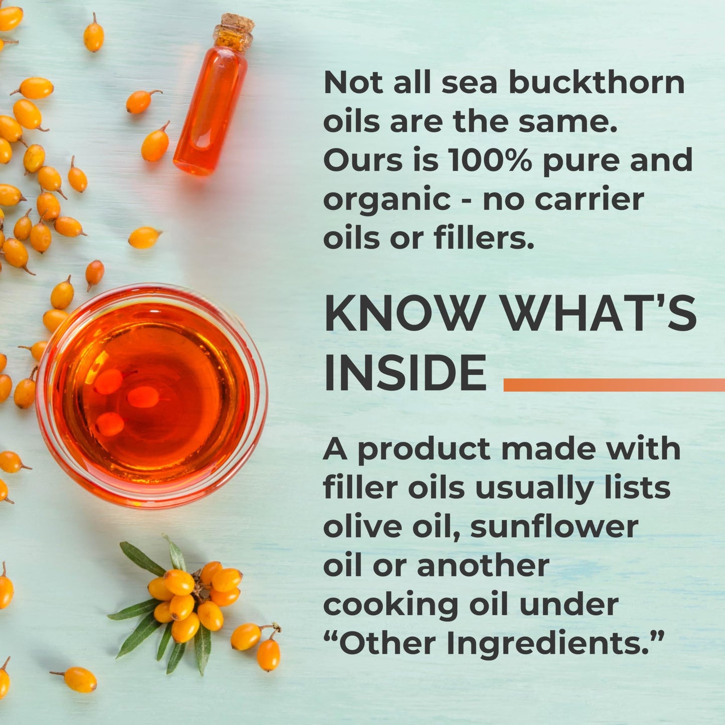 SEABUCKWONDERS Organic Sea Buckthorn Oil Omega-7 Complete Capsules 120