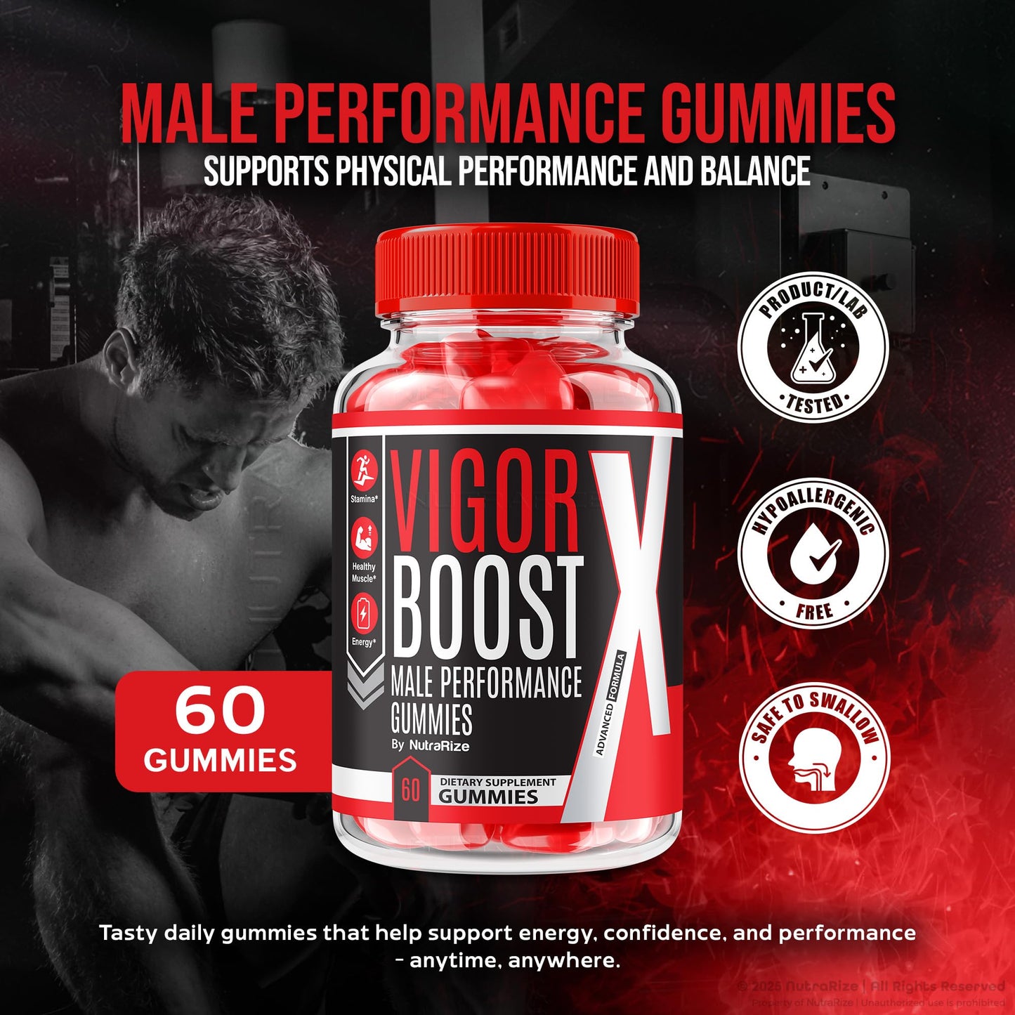 NutraRize Vigor Boost X Gummies 120