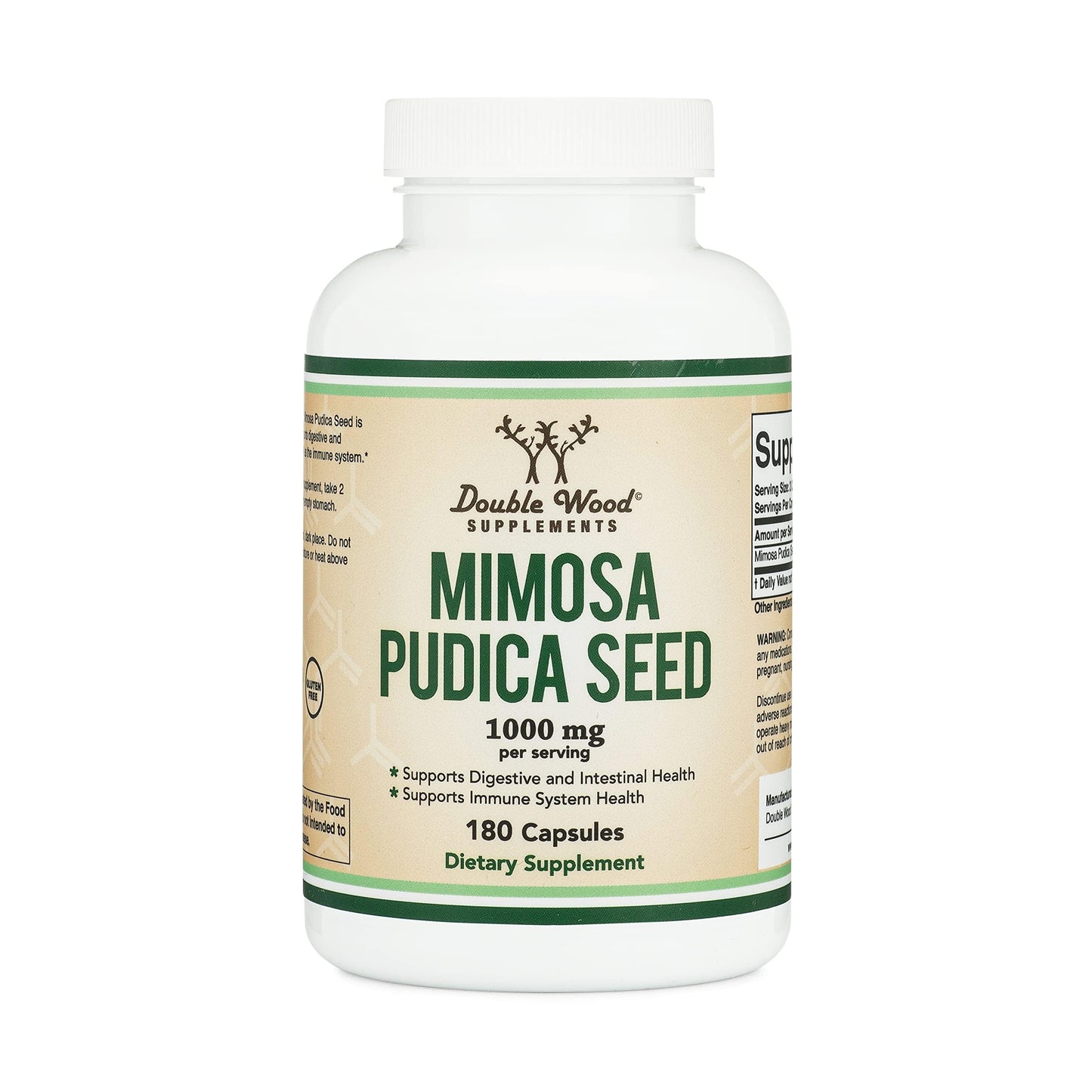 Double Wood Supplements Mimosa Pudica Seed Capsules 180 Capsules