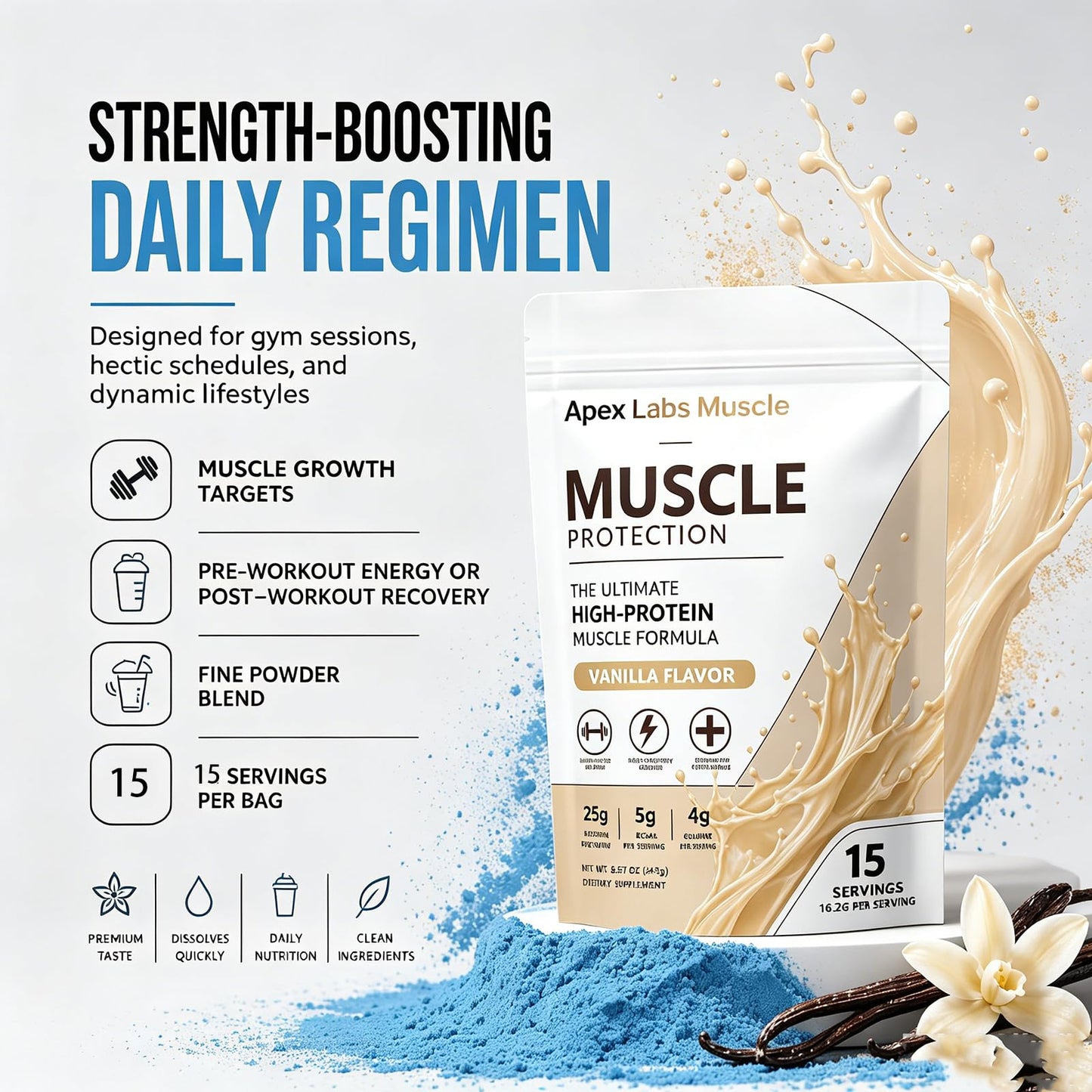 Cuprose Apex Labs Muscle Protein Powder 8.57 Ounce