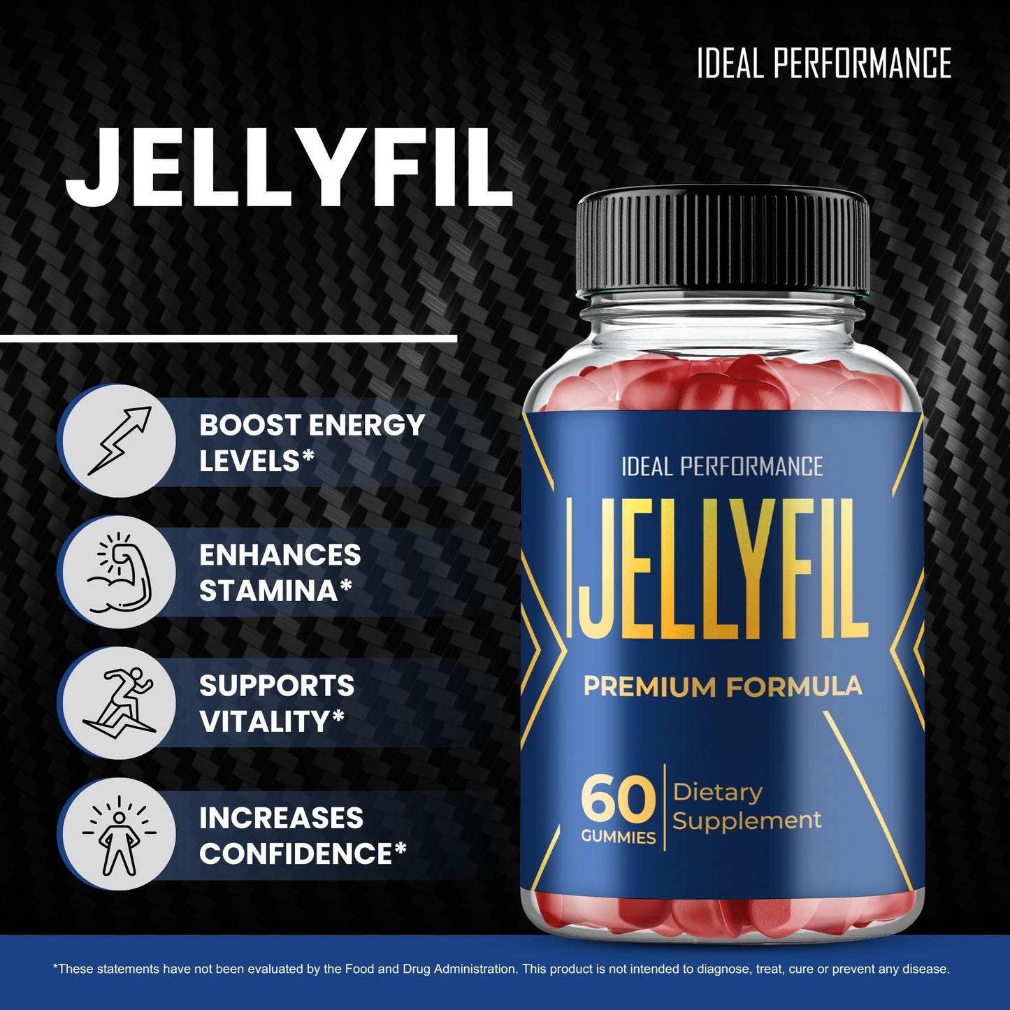 IDEAL PERFORMANCE Jellyfil Gummies 180 Count