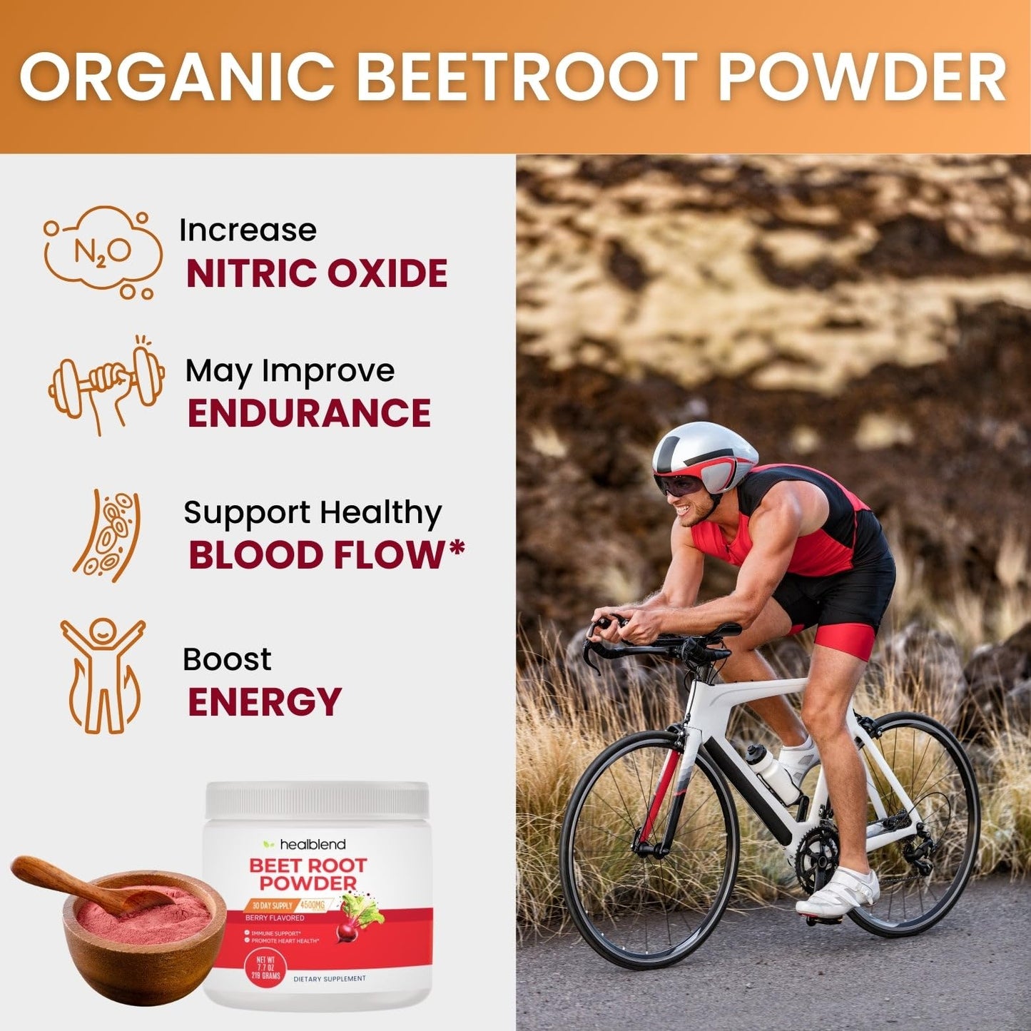 healblend Organic Beet Root Powder, 3 Ounce (Pack of 1)