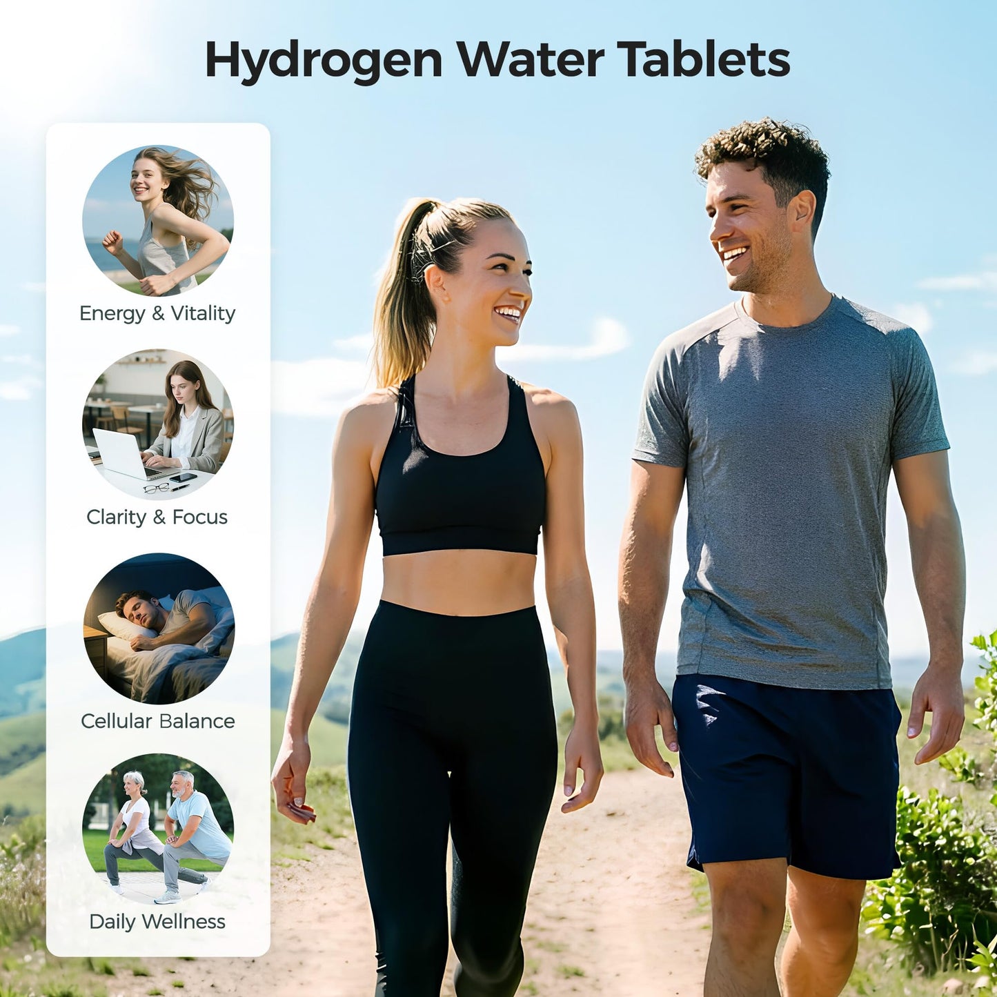 Hekeauo Hydrogen Water Tablets 60 Tablets