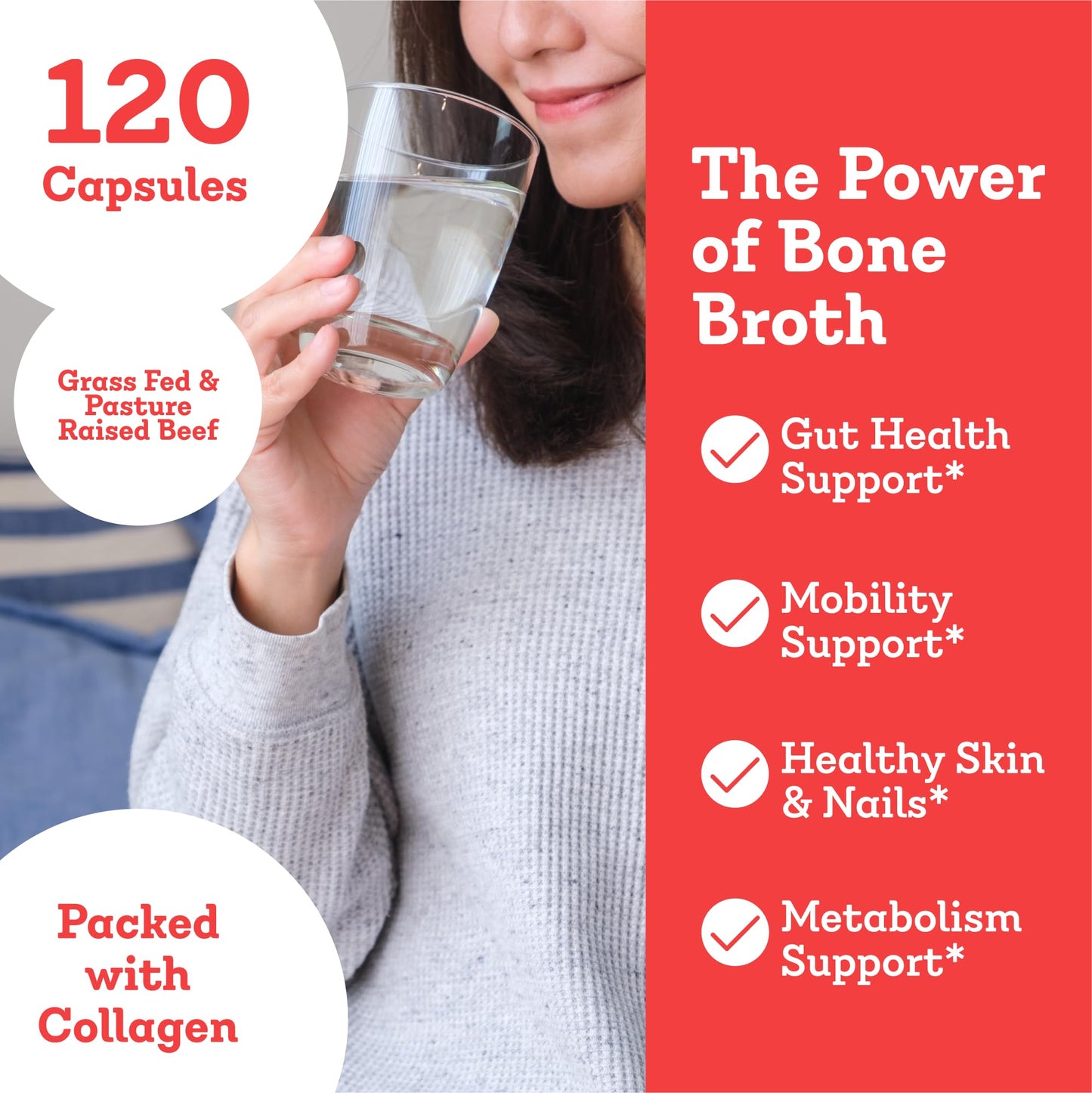 Dr. Kellyann Bone Broth Capsules, 120 Capsules