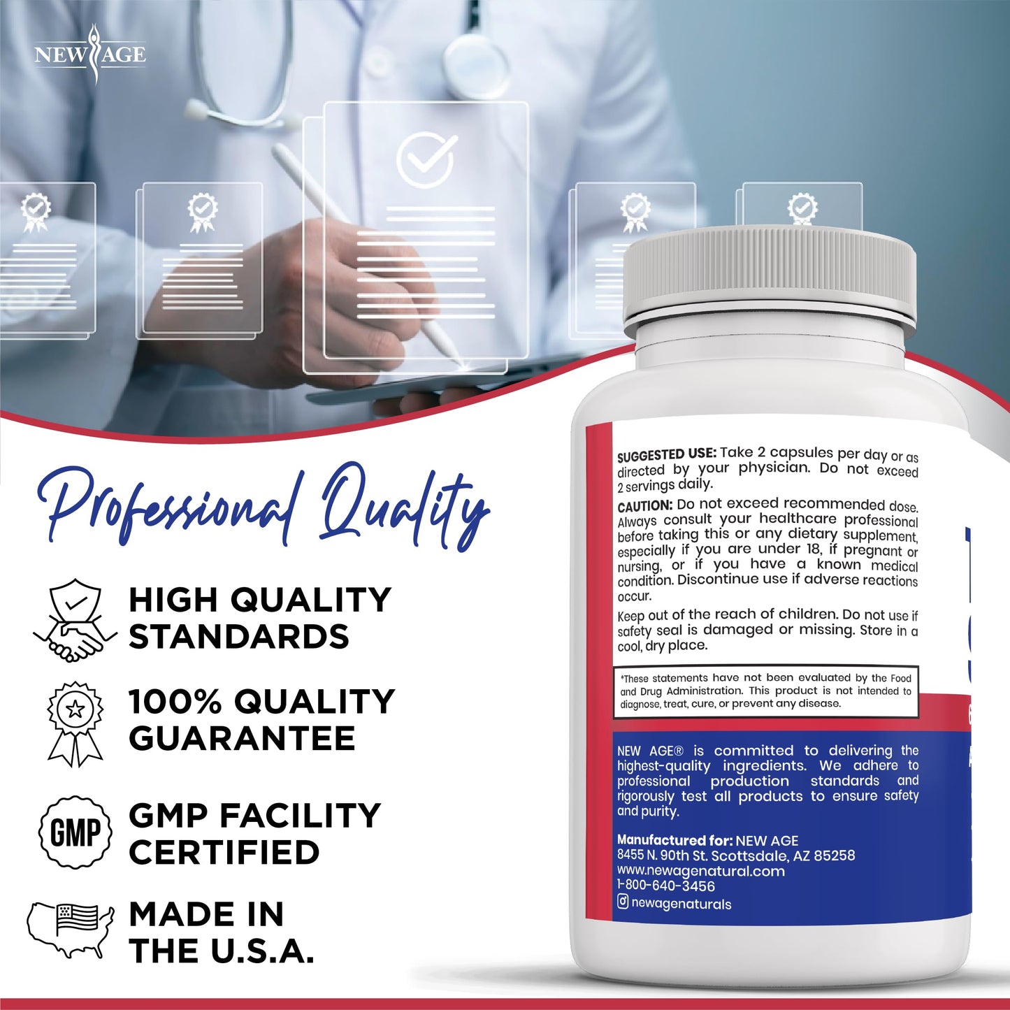 NEW AGE Thyroid Support Capsule 60 Count