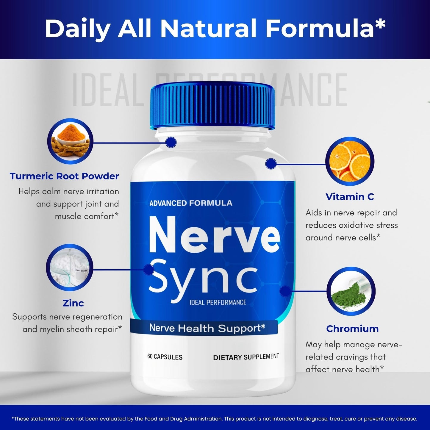 IDEAL PERFORMANCE Nerve Sync Capsules 120 Count