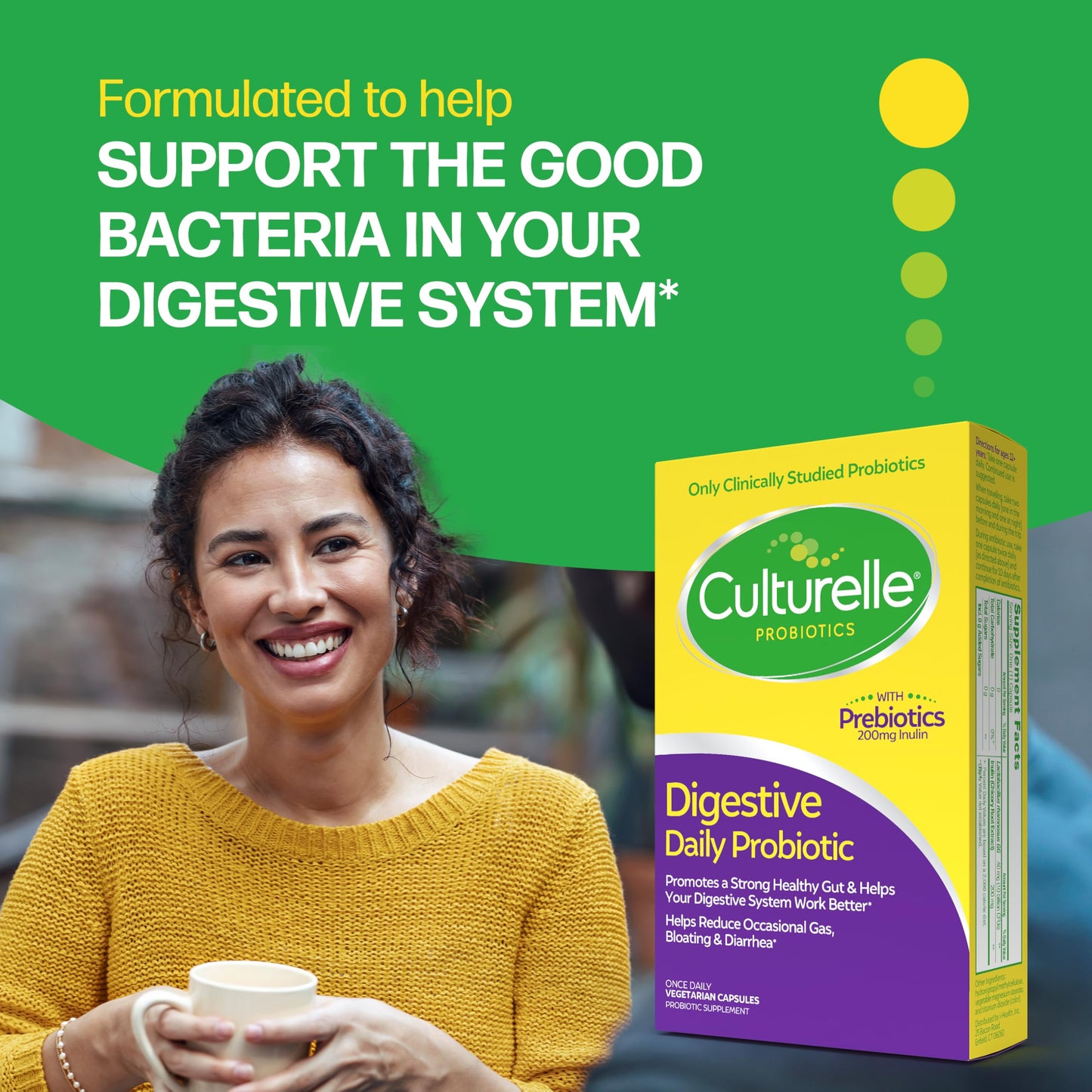 Culturelle Daily Probiotic Capsules, 30 Capsules