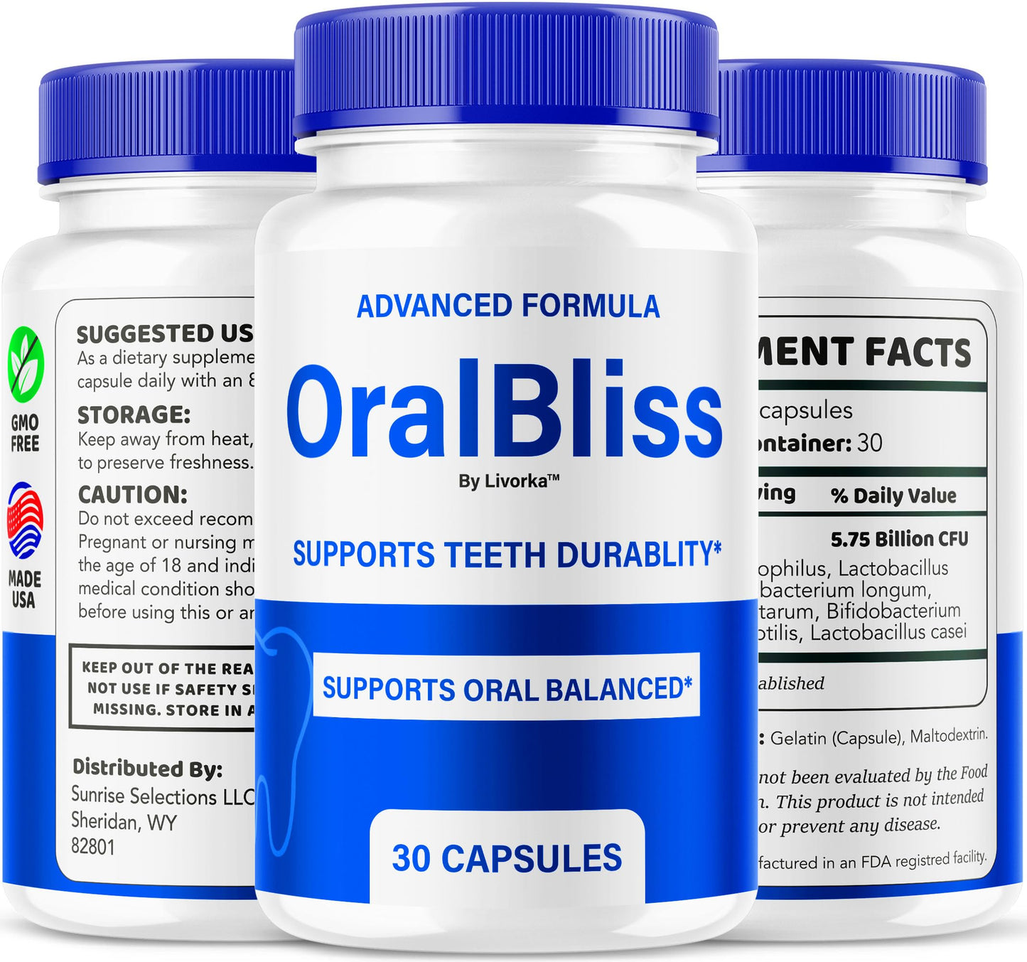 LIVORKA OralBliss Probiotic Capsule, 30 Count