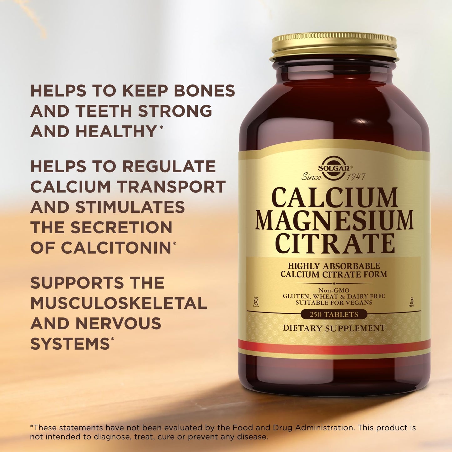 Solgar Calcium Magnesium Citrate Tablets 250