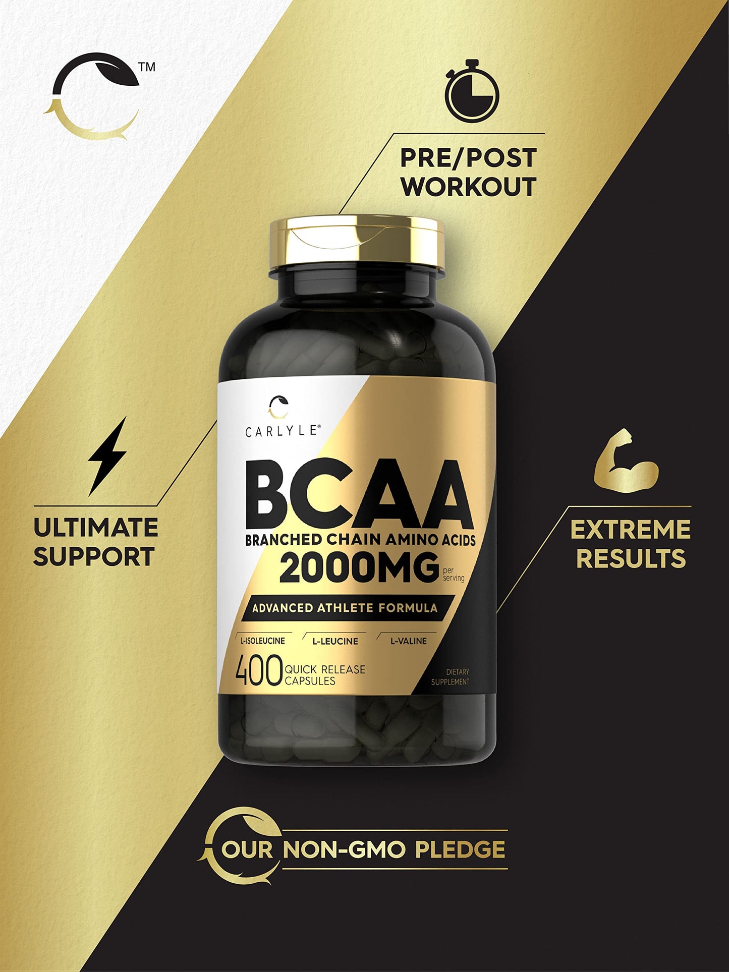 Carlyle BCAA 400 Capsules