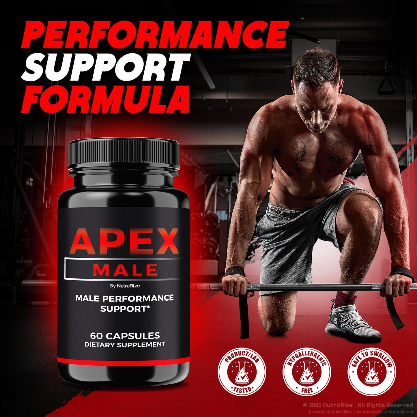 NutraRize Apex Male Capsules 180 Capsules