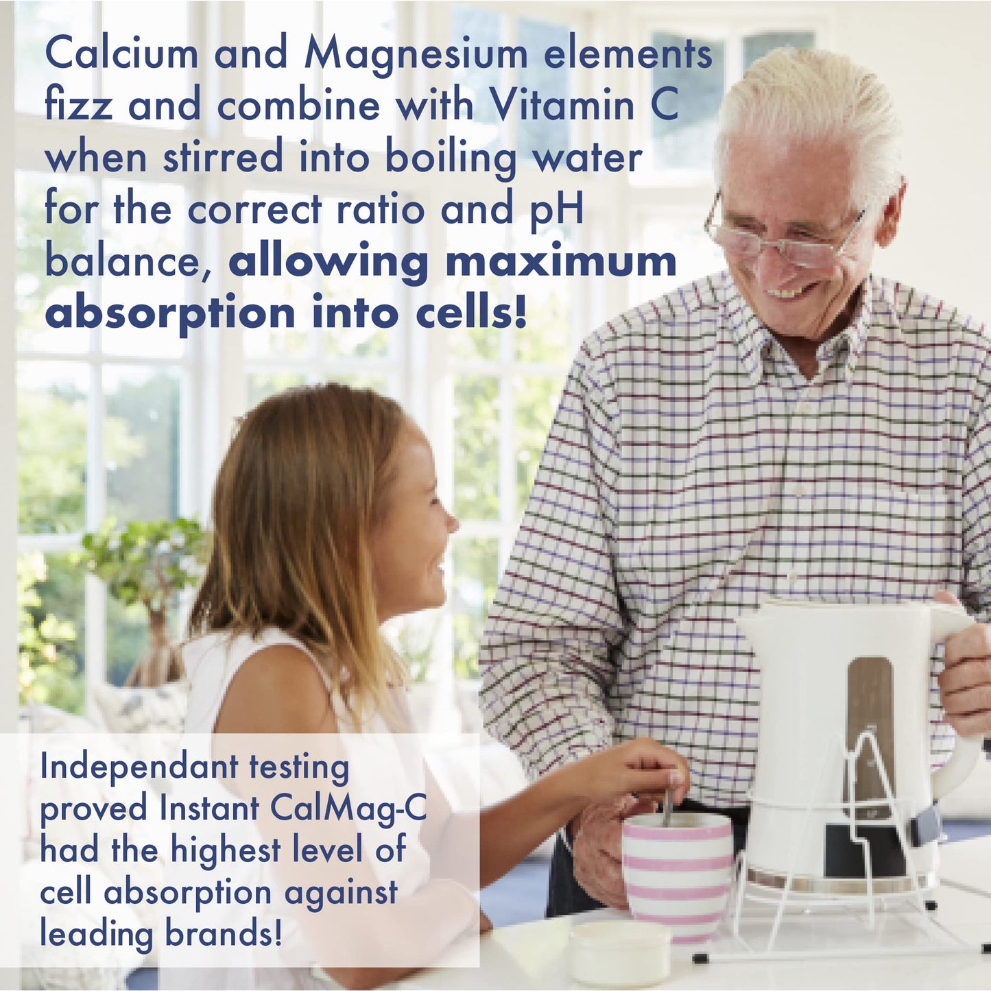 Sunshine Vitamins Instant Cal Mag C Powder, 7 oz