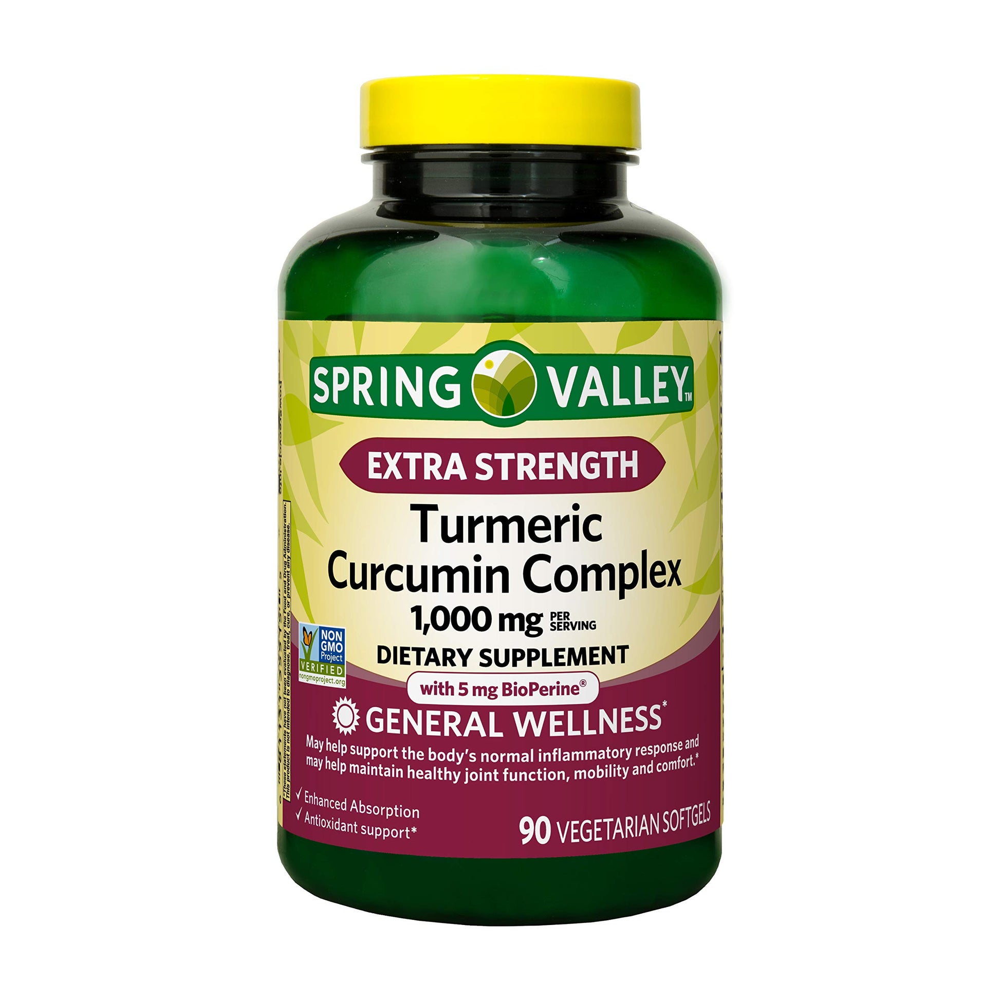 Generic Spring Valley Extra Strength Turmeric Curcumin Complex Softgel 90 Count