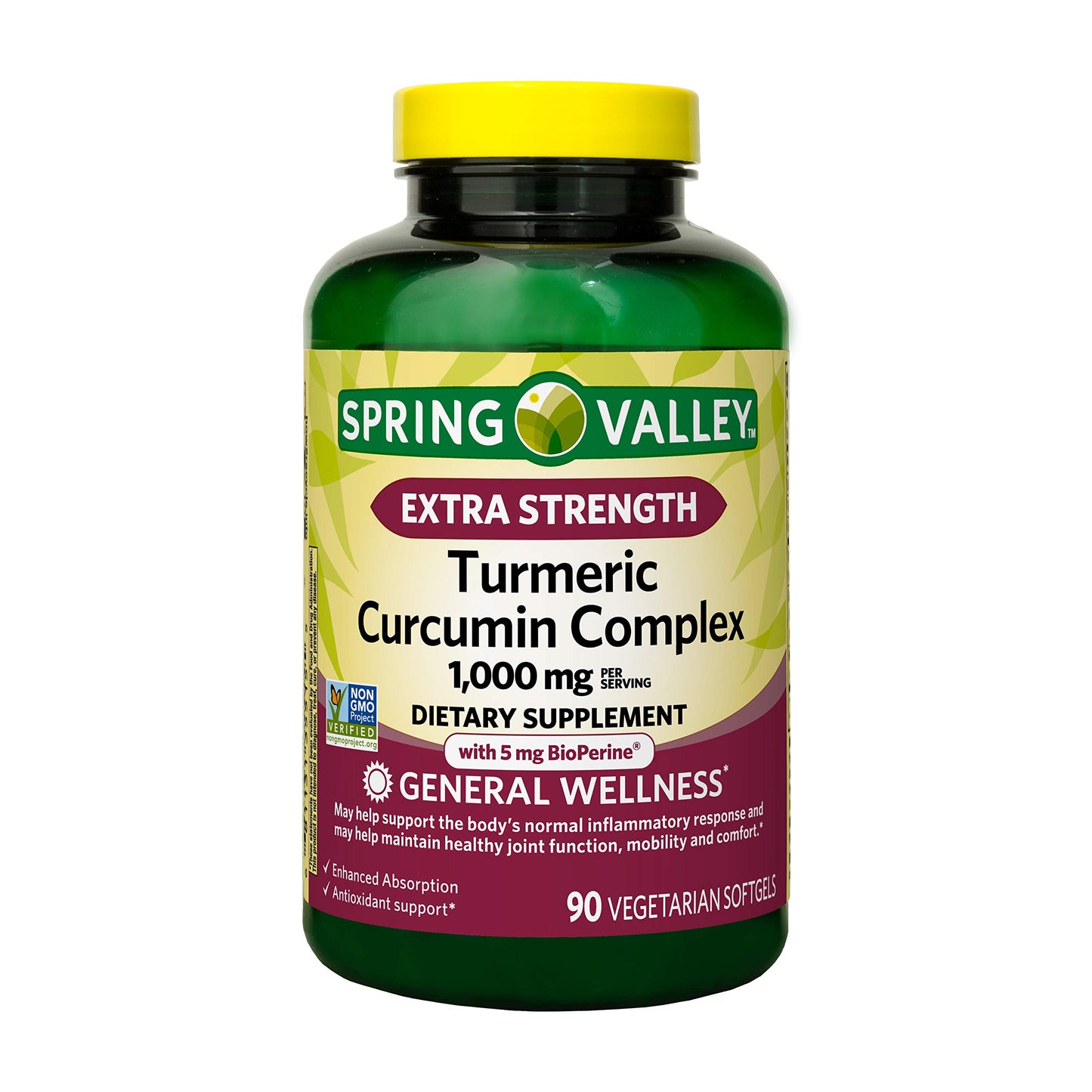 Generic Turmeric Curcumin Complex 1,000 mg Softgel 90 Count