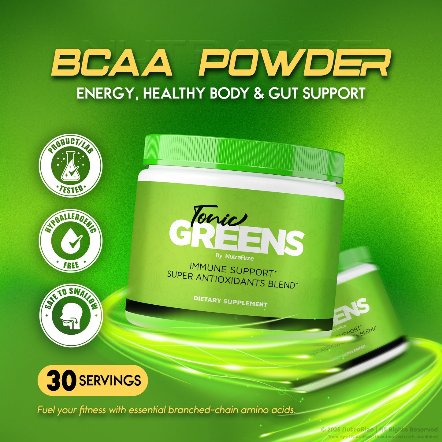 NutraRize Tonic Greens Powder 2.75 Ounce