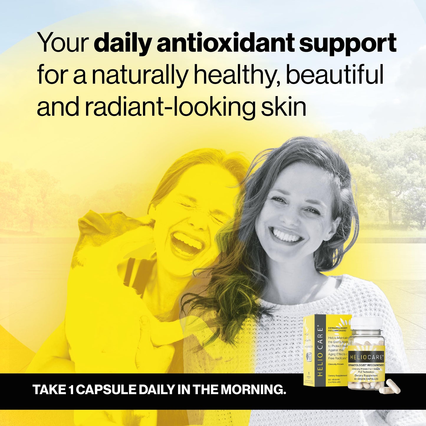 Heliocare Skin Care Dietary Supplement: 240mg Polypodium Leucotomos Extract - Antioxidant Rich Formula with Fernblock and PLE Technology, 60 Capsules