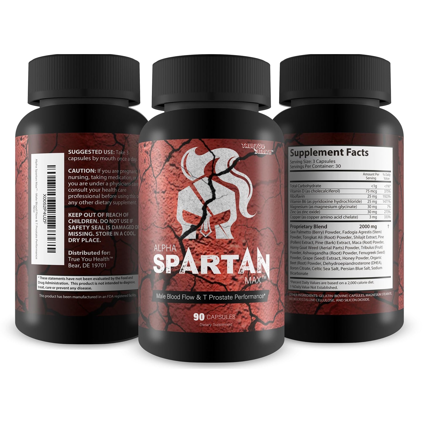 True You Health Alpha Spartan Max Capsule 90 Count