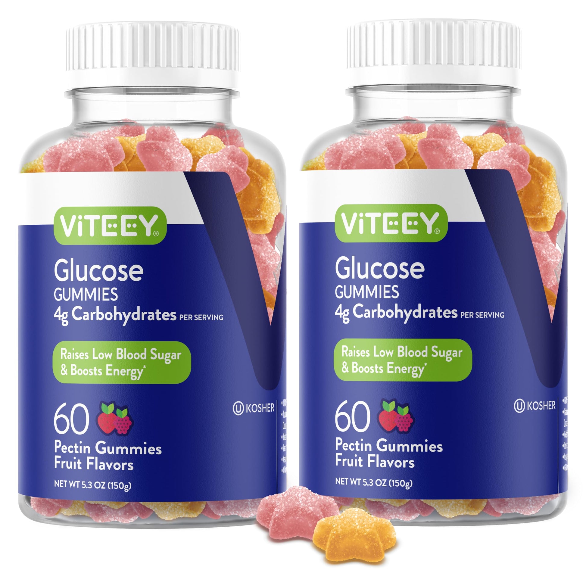 Viteey Glucose Gummies 120 Count