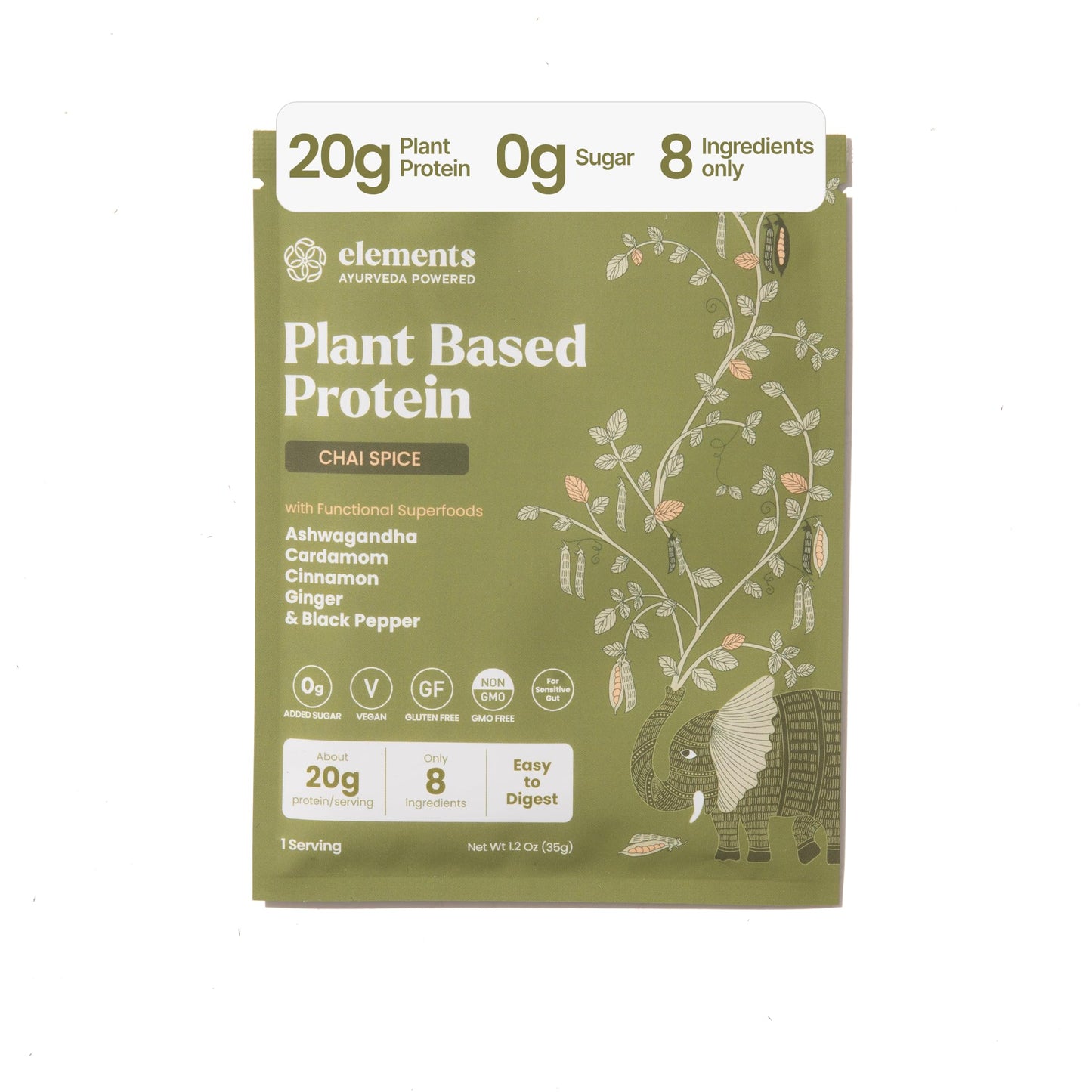 Elements Truffles Plant Based Protein Powder Combo Pack, 5 Pack