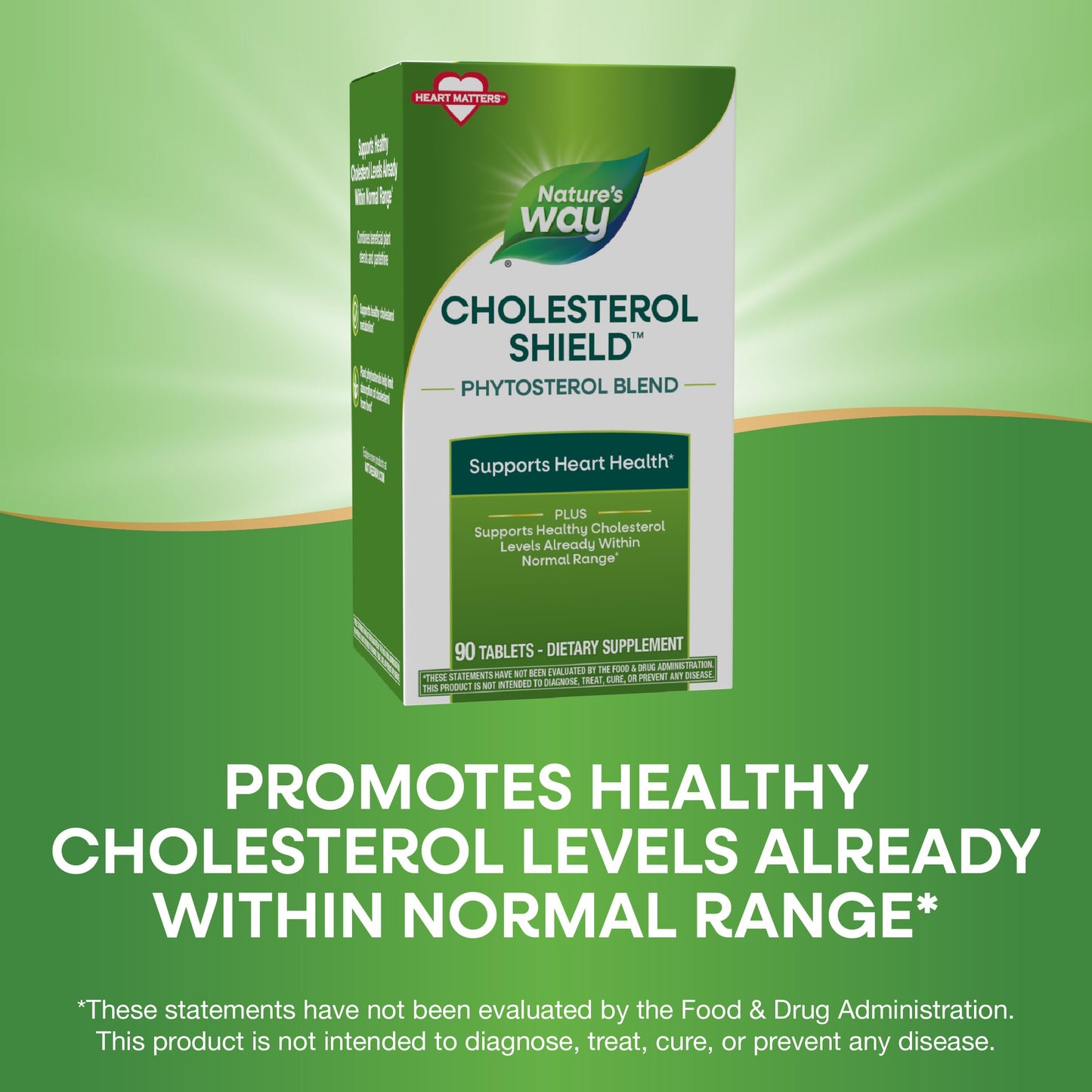 Nature's Way Cholesterol Shield, Phytosterol Blend Tablets, 90