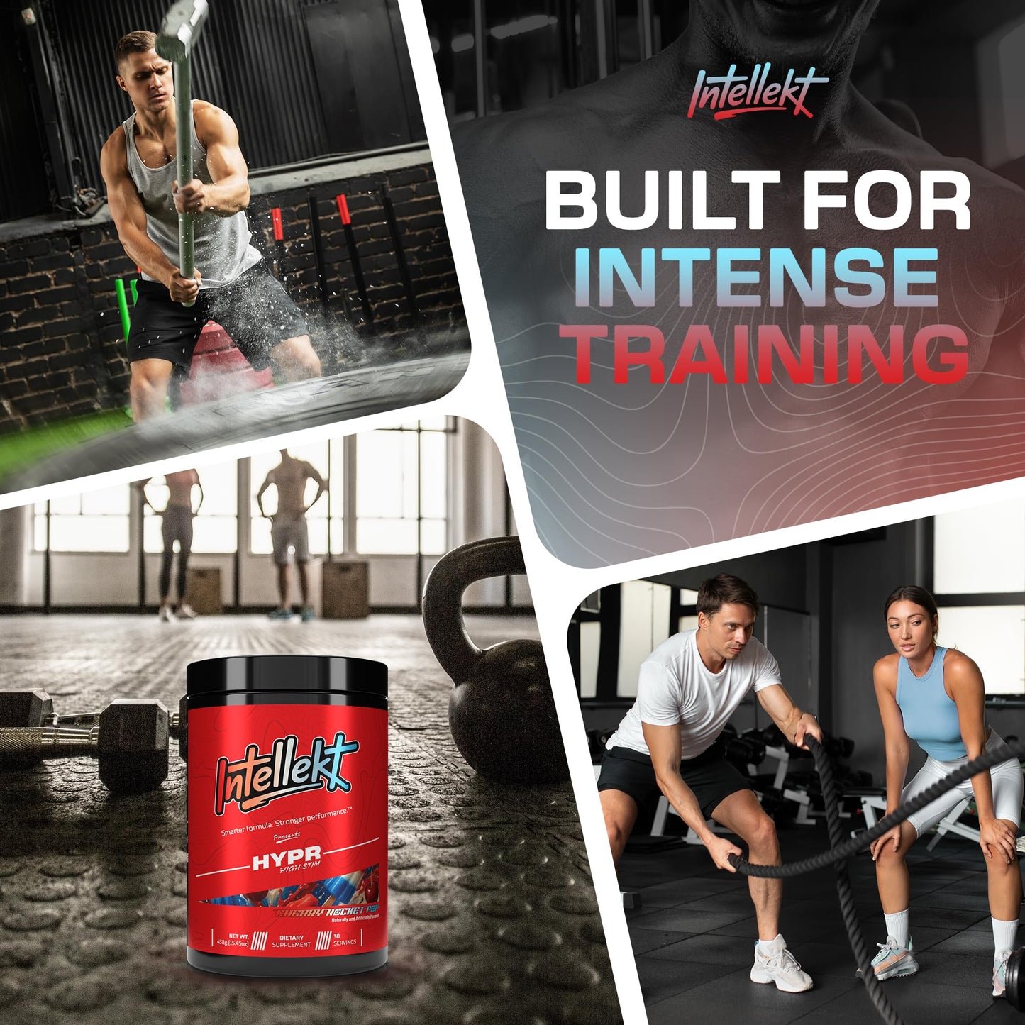 INTELLEKT Lifestyle Hypr High Stim Pre Workout Powder 15.45 Ounce
