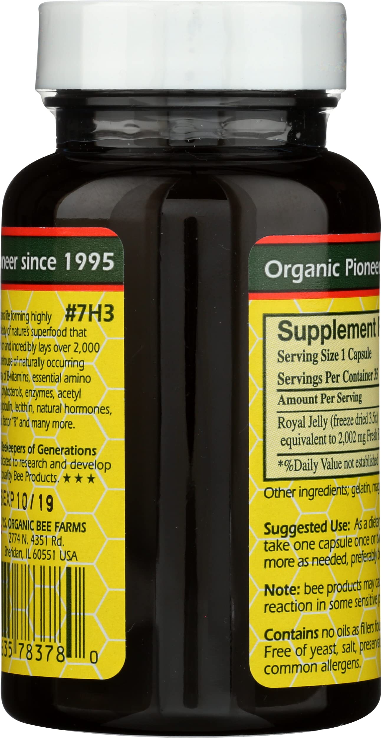 YS Organic Pure Royal Jelly Capsules 35 Count