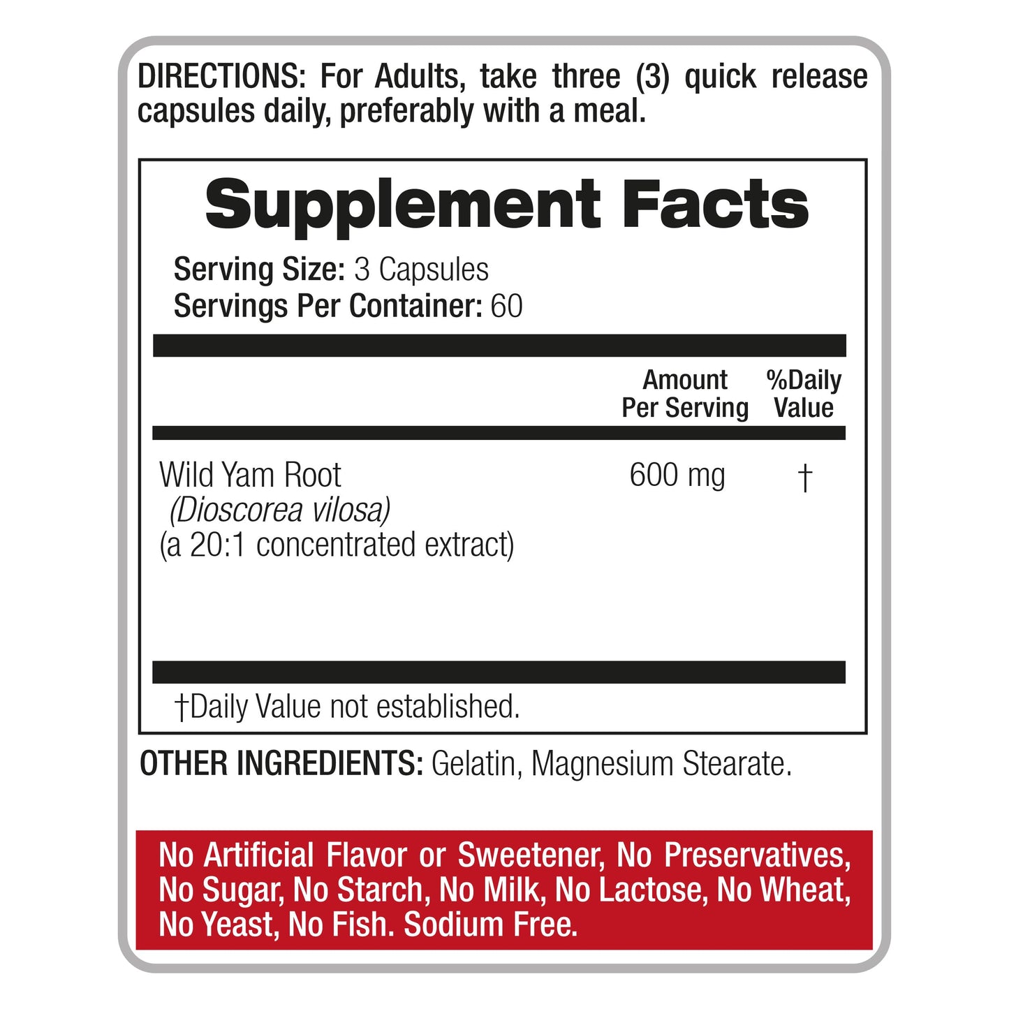 FITO MEDIC'S Wild Yam Root Capsule 180