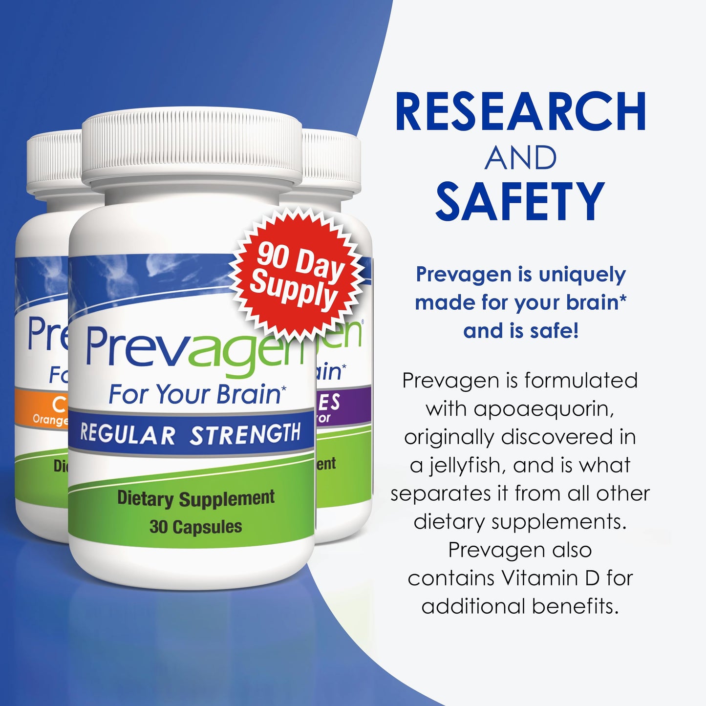 Prevagen Variety Pack Capsules and Chewables 90 Count