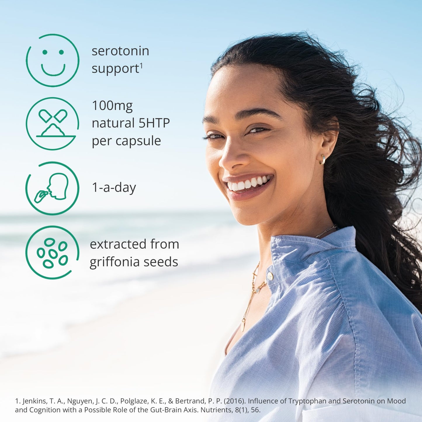 Brain Feed Serotonin Mood Support Tablet 30 Count