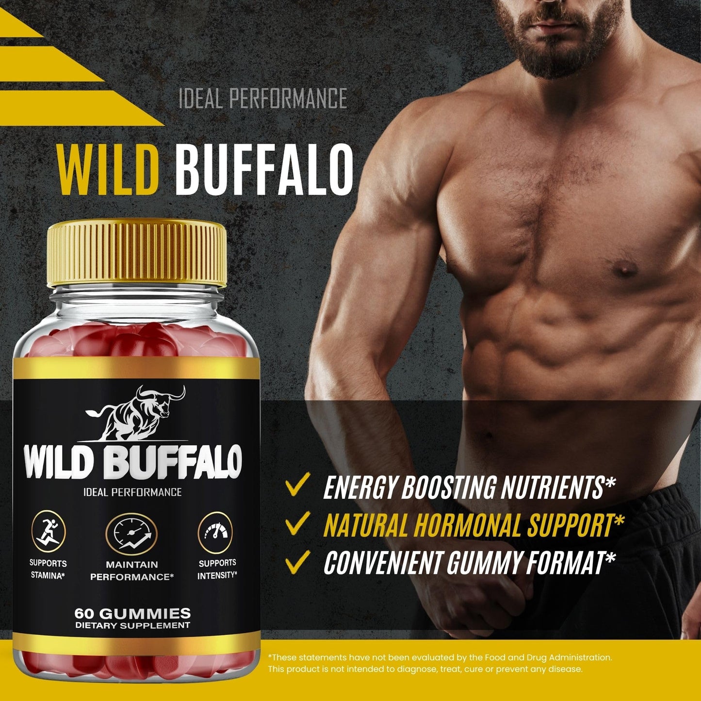 IDEAL PERFORMANCE Wild Buffalo Gummies Gummy 180 Count
