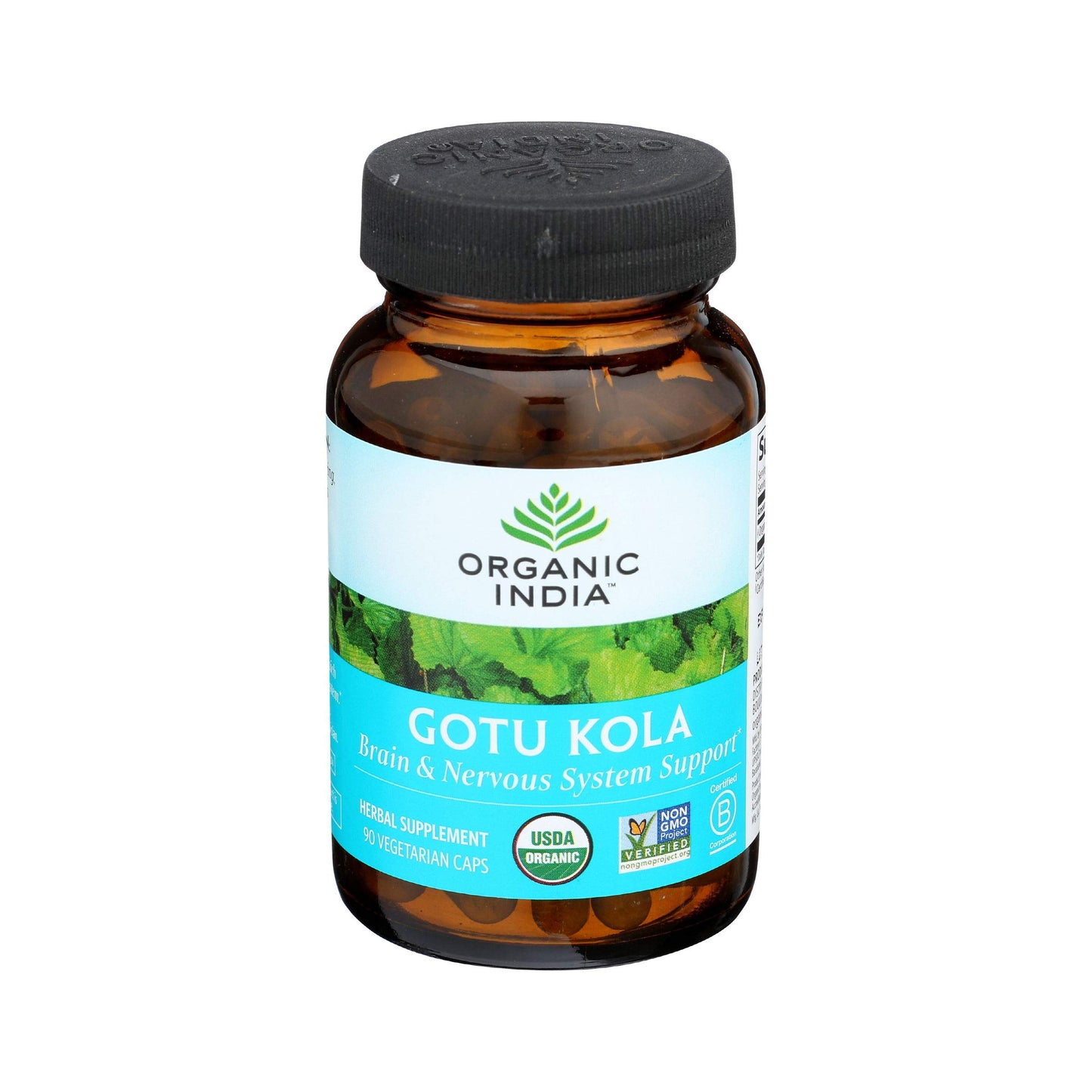Organic India Brahmi Gotu Kola Capsule 1 Count
