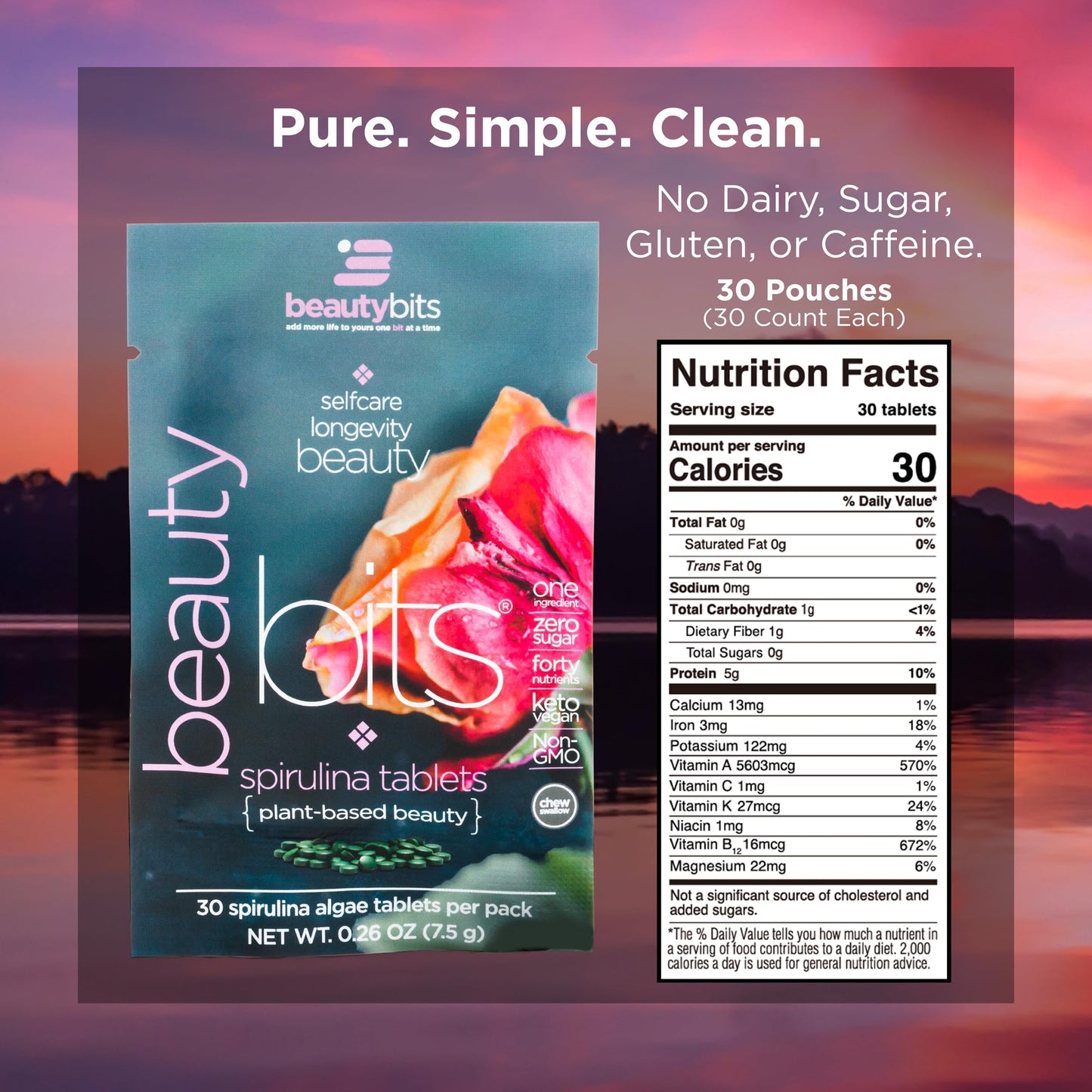 ENERGYBITS Organic Spirulina Tablets, 900 Tablets