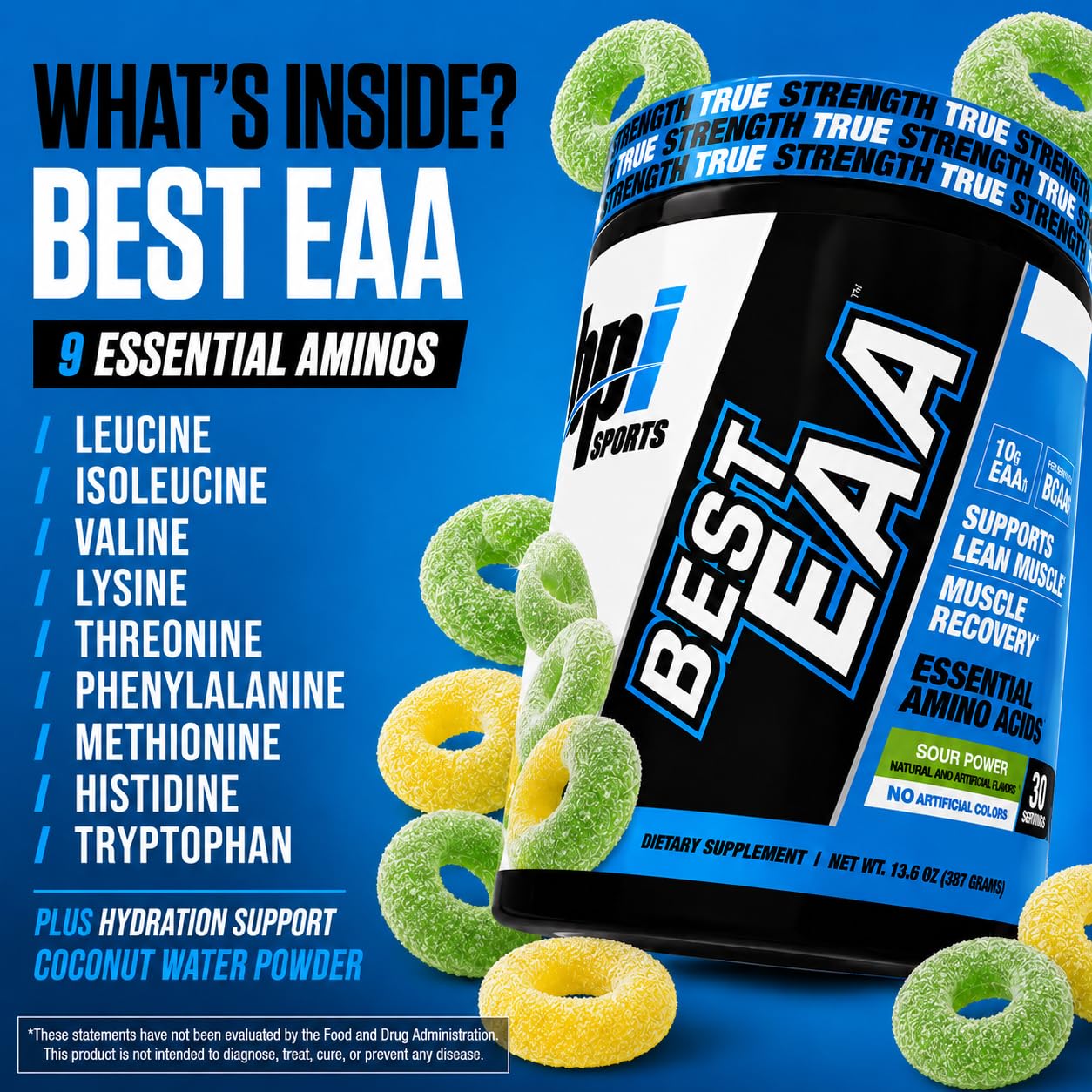 BPI Sports Essential Amino Acids EAA Powder 13.6