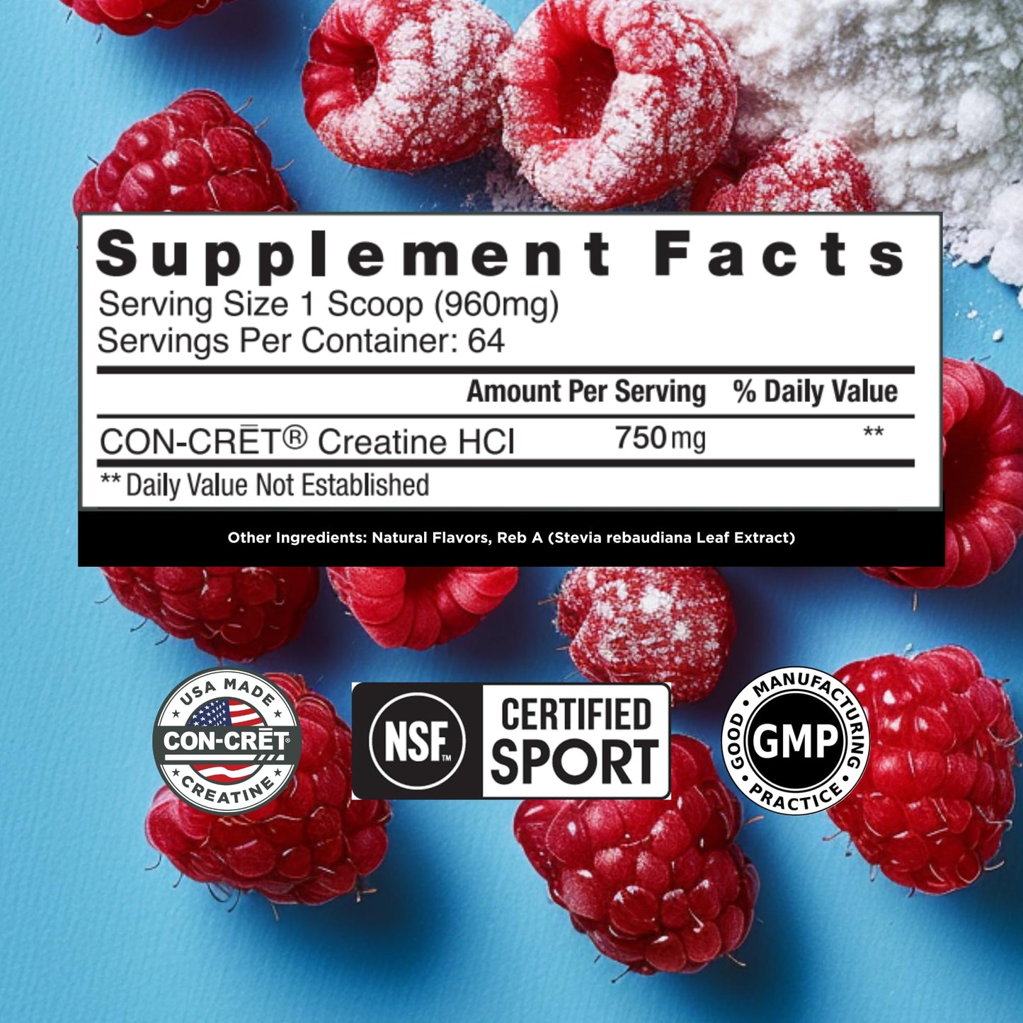 CON-CRET Creatine HCl Powder 2.2
