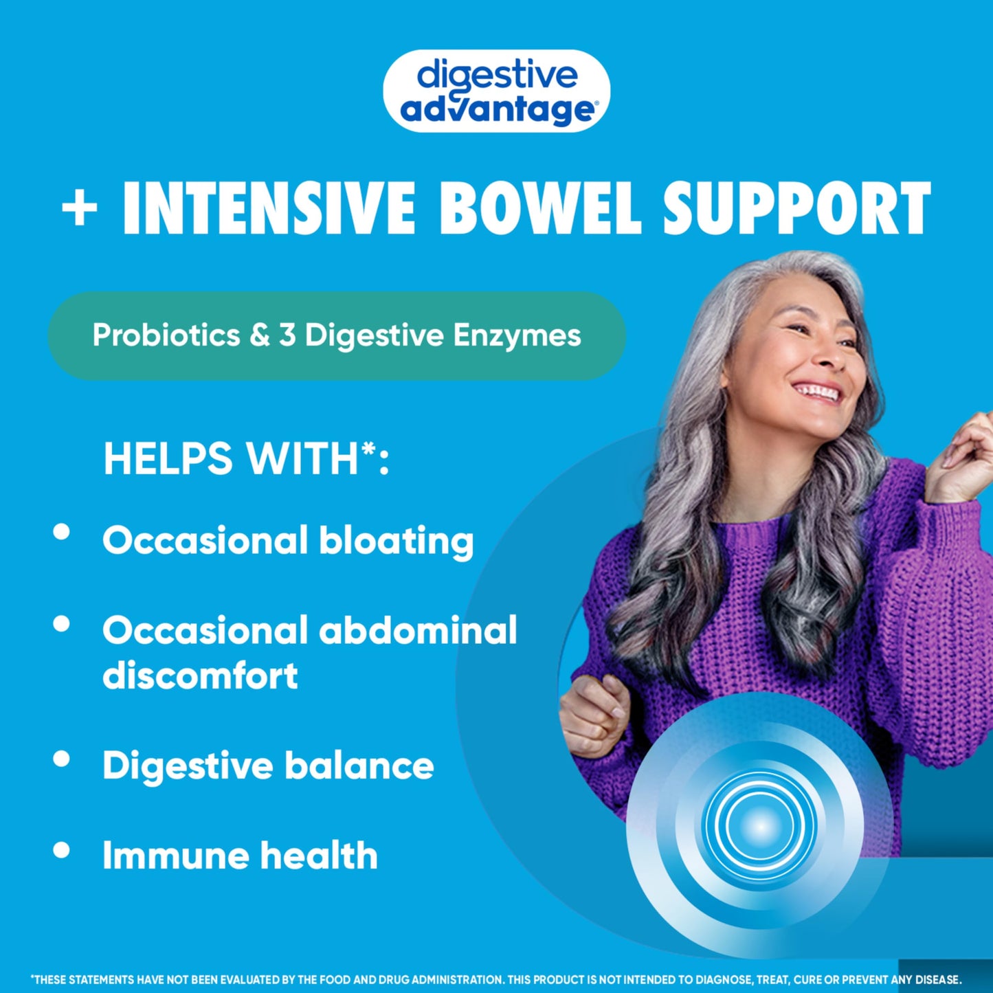 Digestive Advantage IBS Probiotics for Women and Men, 96 Capsules