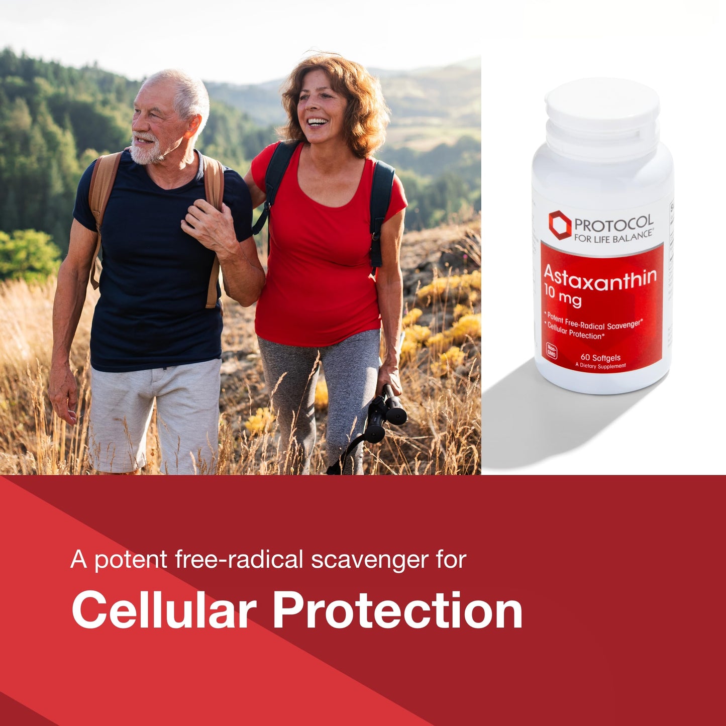 PROTOCOL FOR LIFE BALANCE Astaxanthin 10mg Softgels, 60 Softgels