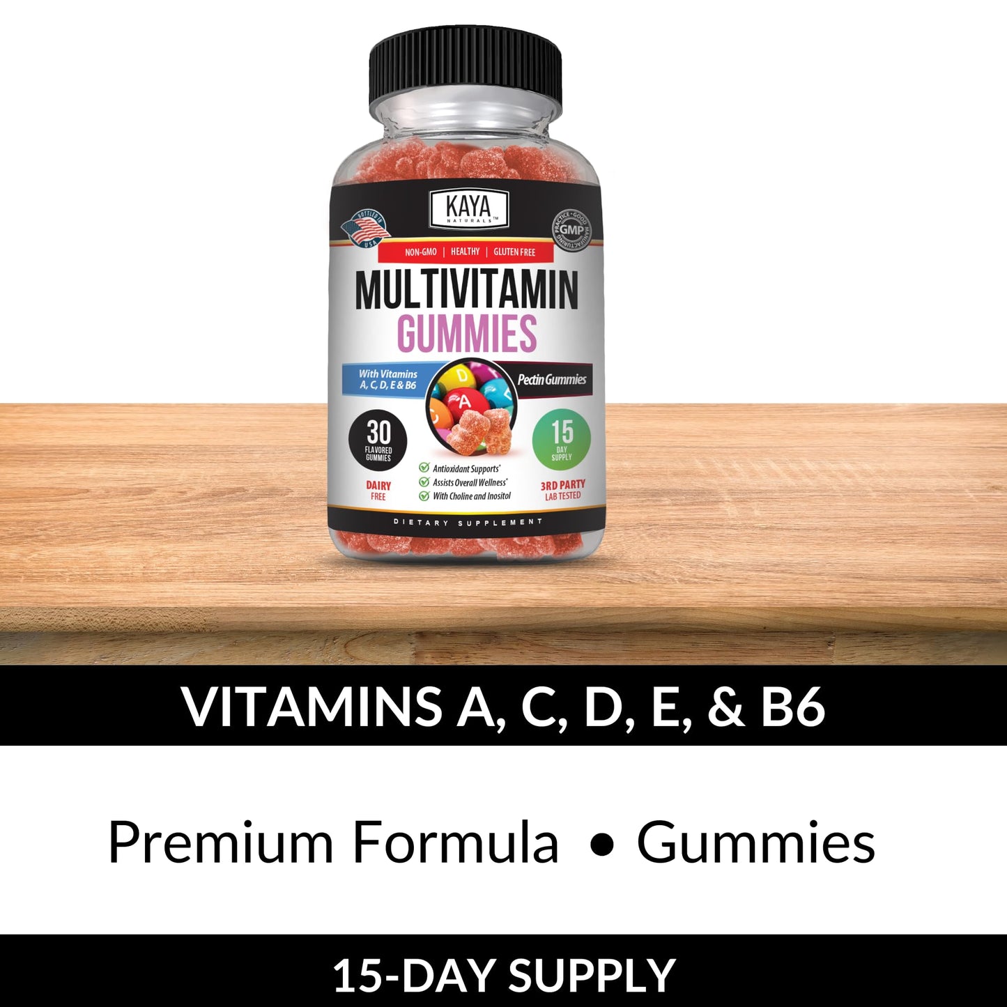 Kaya Naturals Adult Multivitamin Gummy 60 Gummies