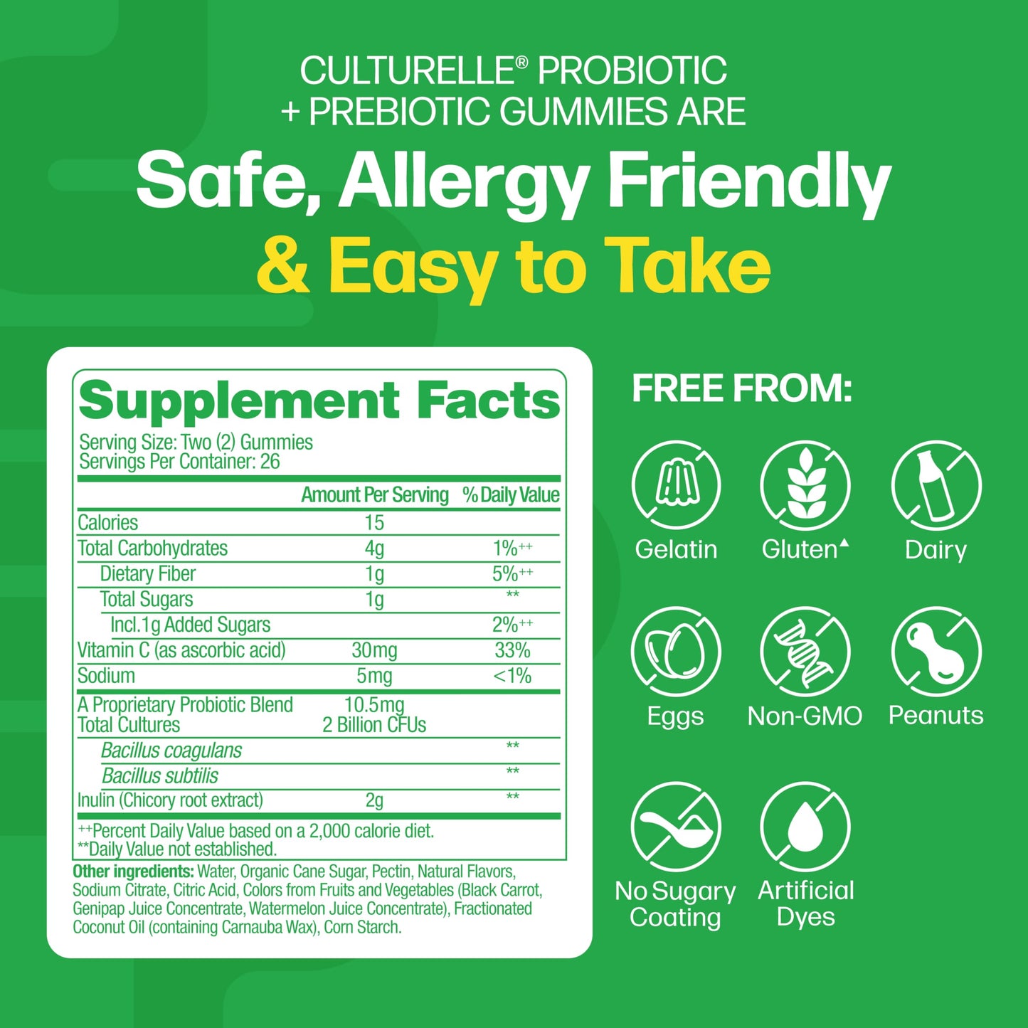 Culturelle Daily Probiotic Gummies 52 Count