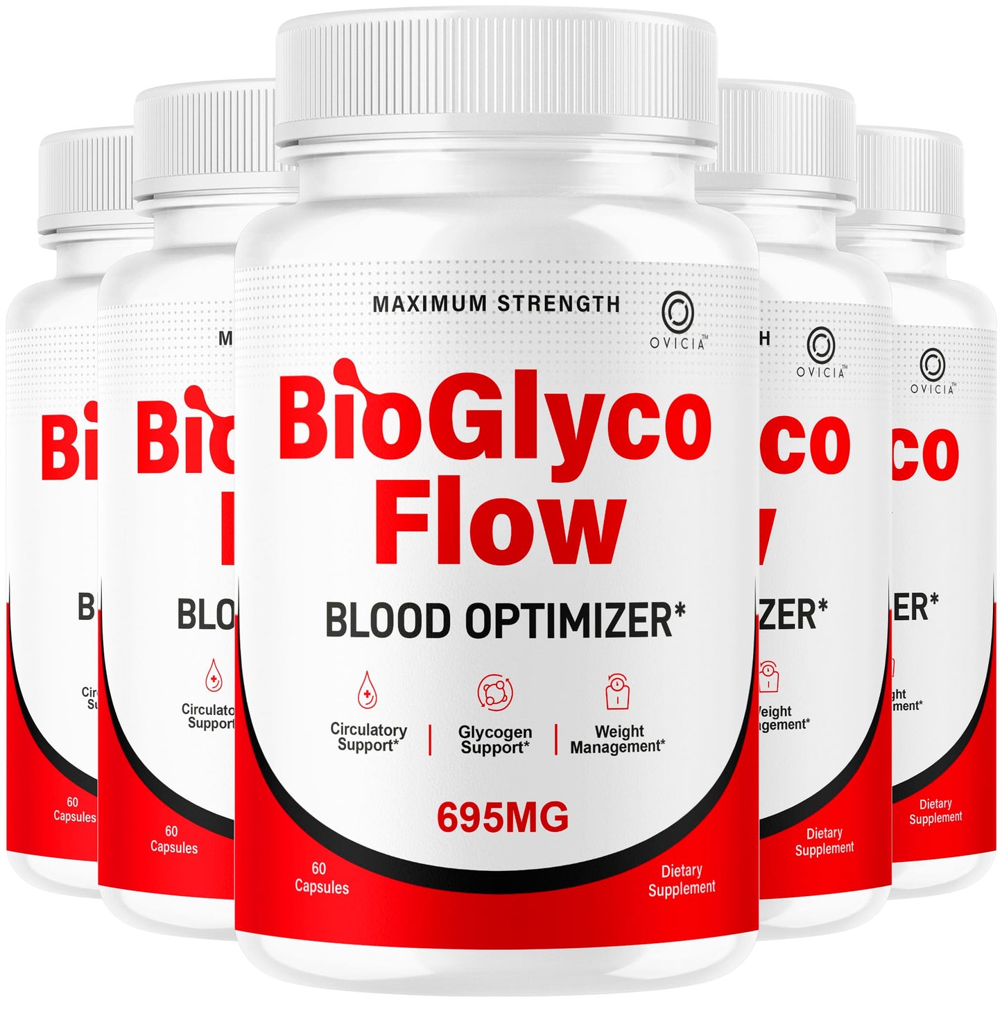 OVICIA BioGlyco Flow BioGlycoFlow Support Capsules, 300 Capsules