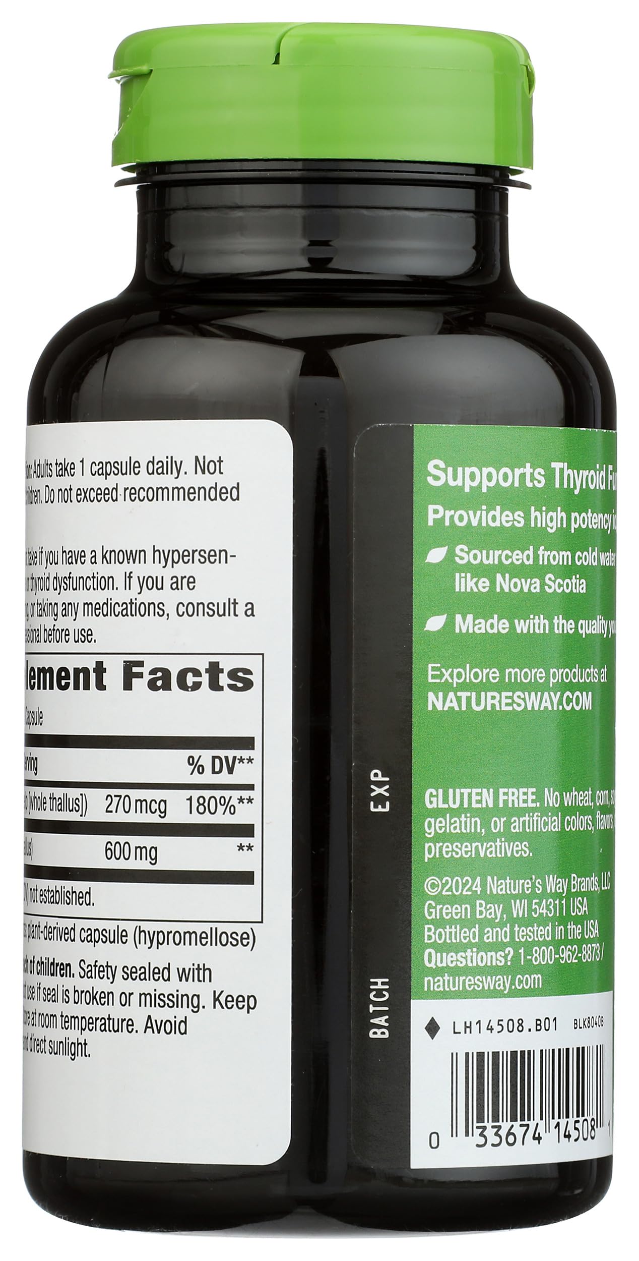 Nature's Way Kelp Capsule 180 Count