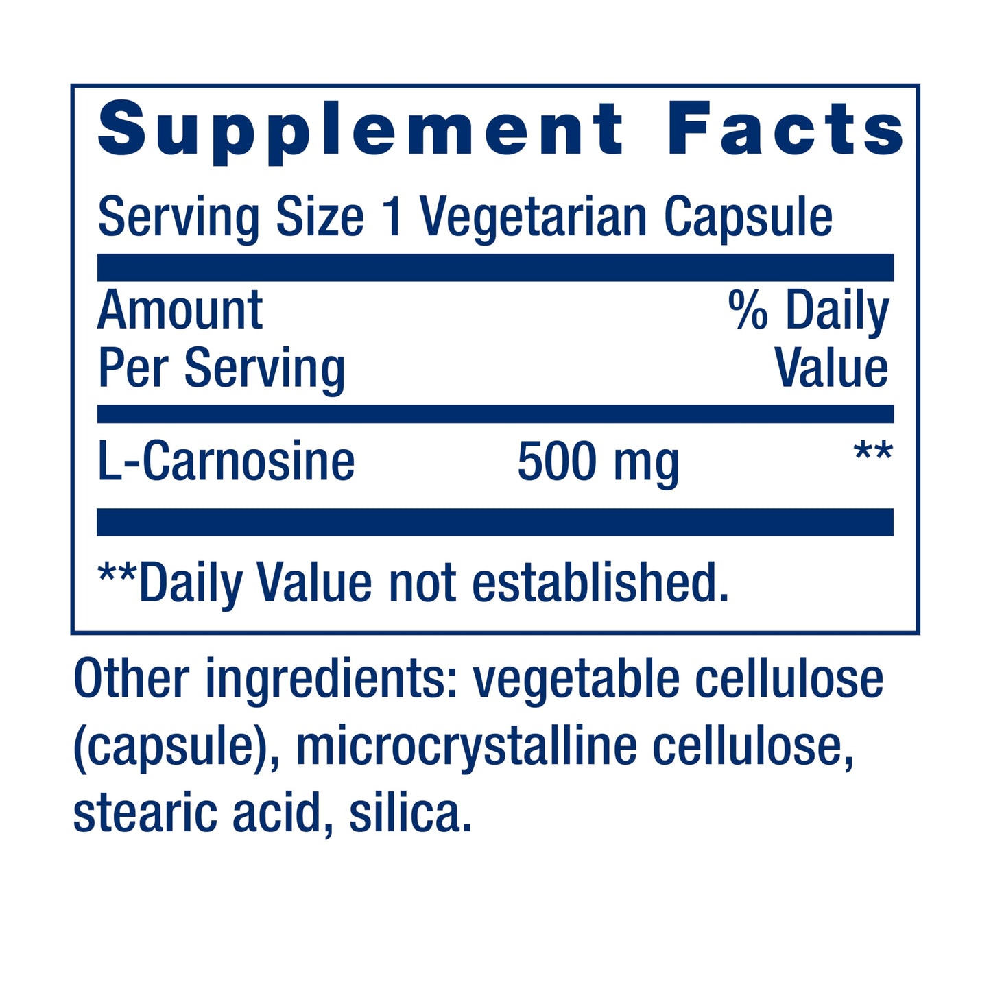 Life Extension Carnosine Capsule, 60 Capsules